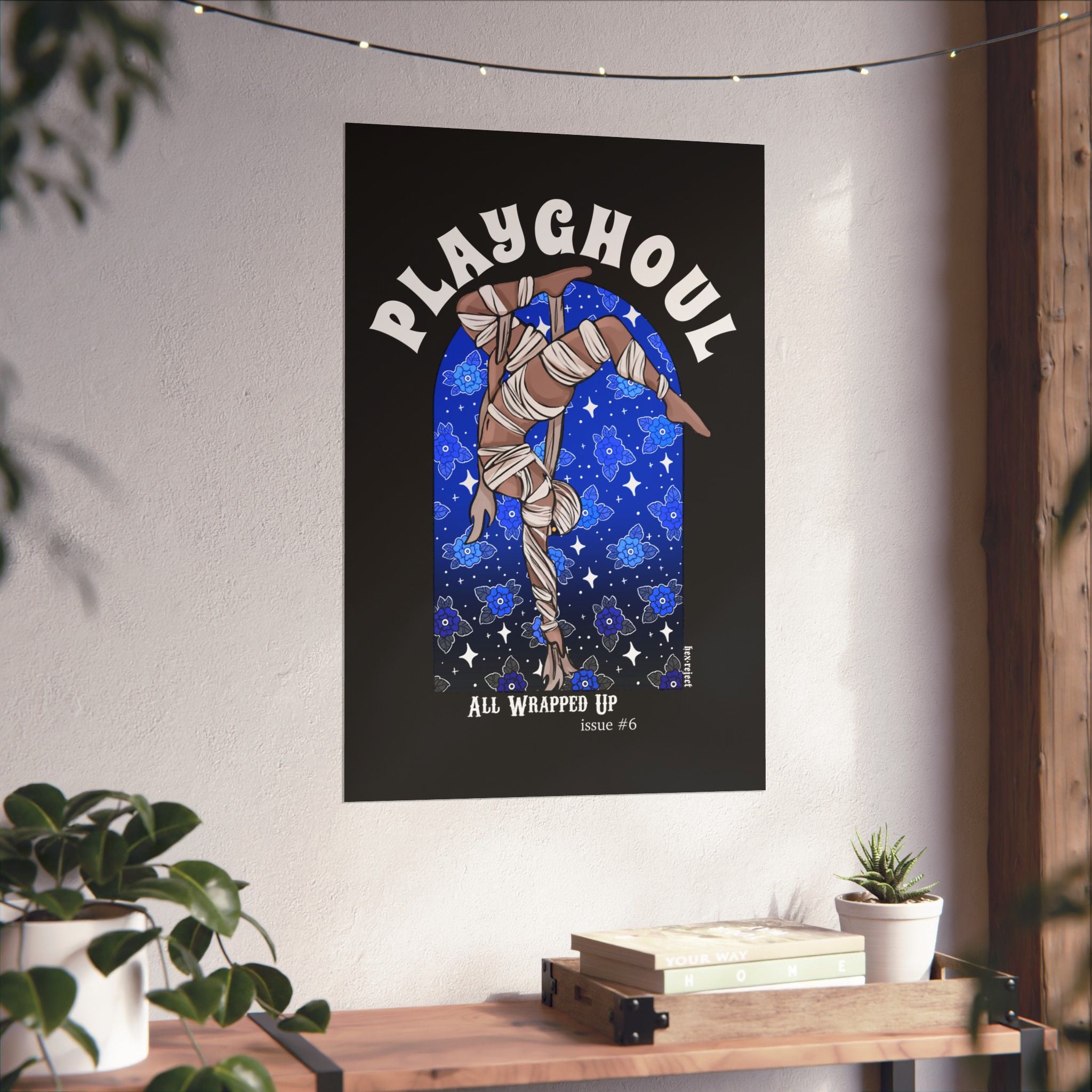 Mummy PLAYGHOUL vertical matte poster