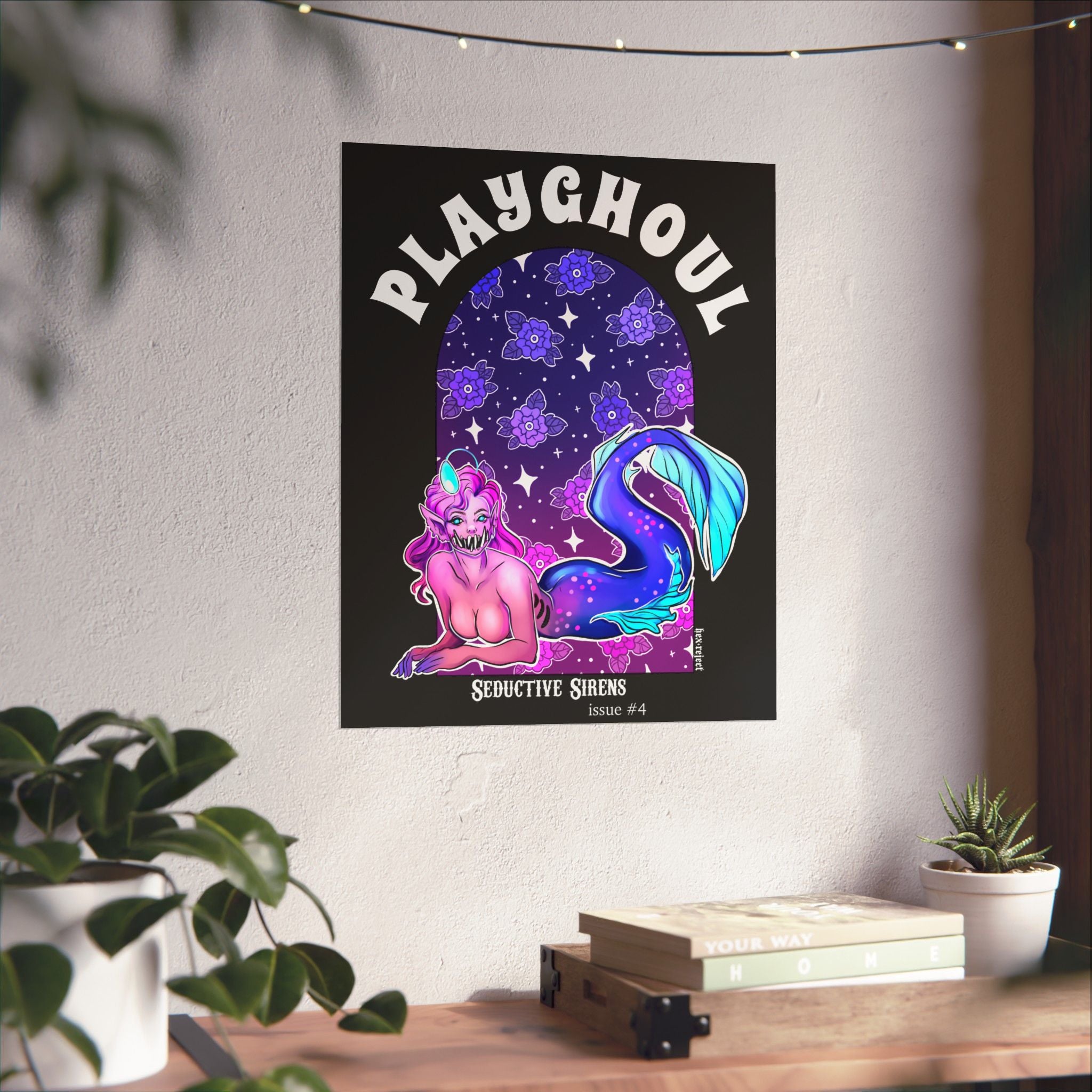 Siren PLAYGHOUL vertical matte poster