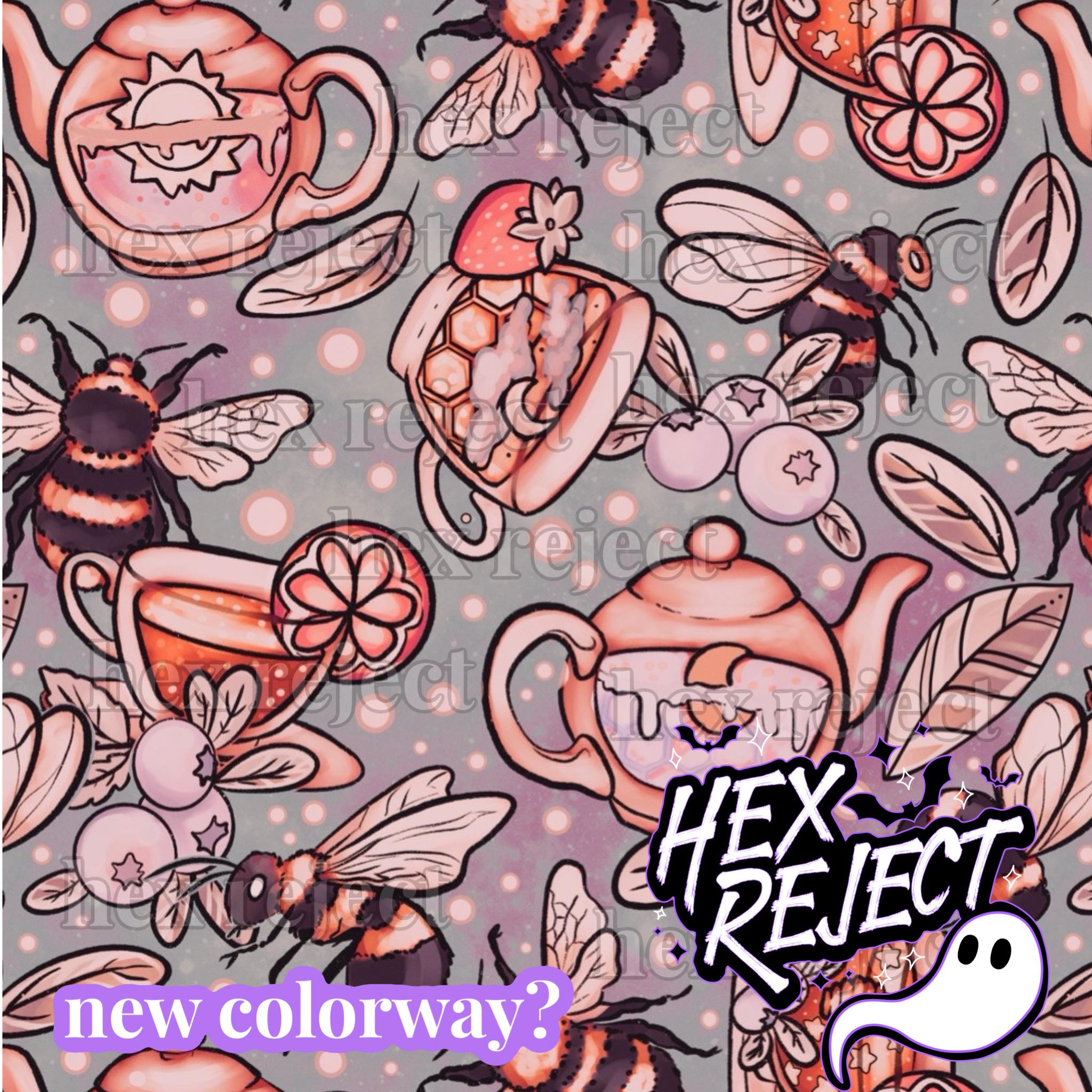Bees & Teas - Aesthetic Colorway - Seamless File