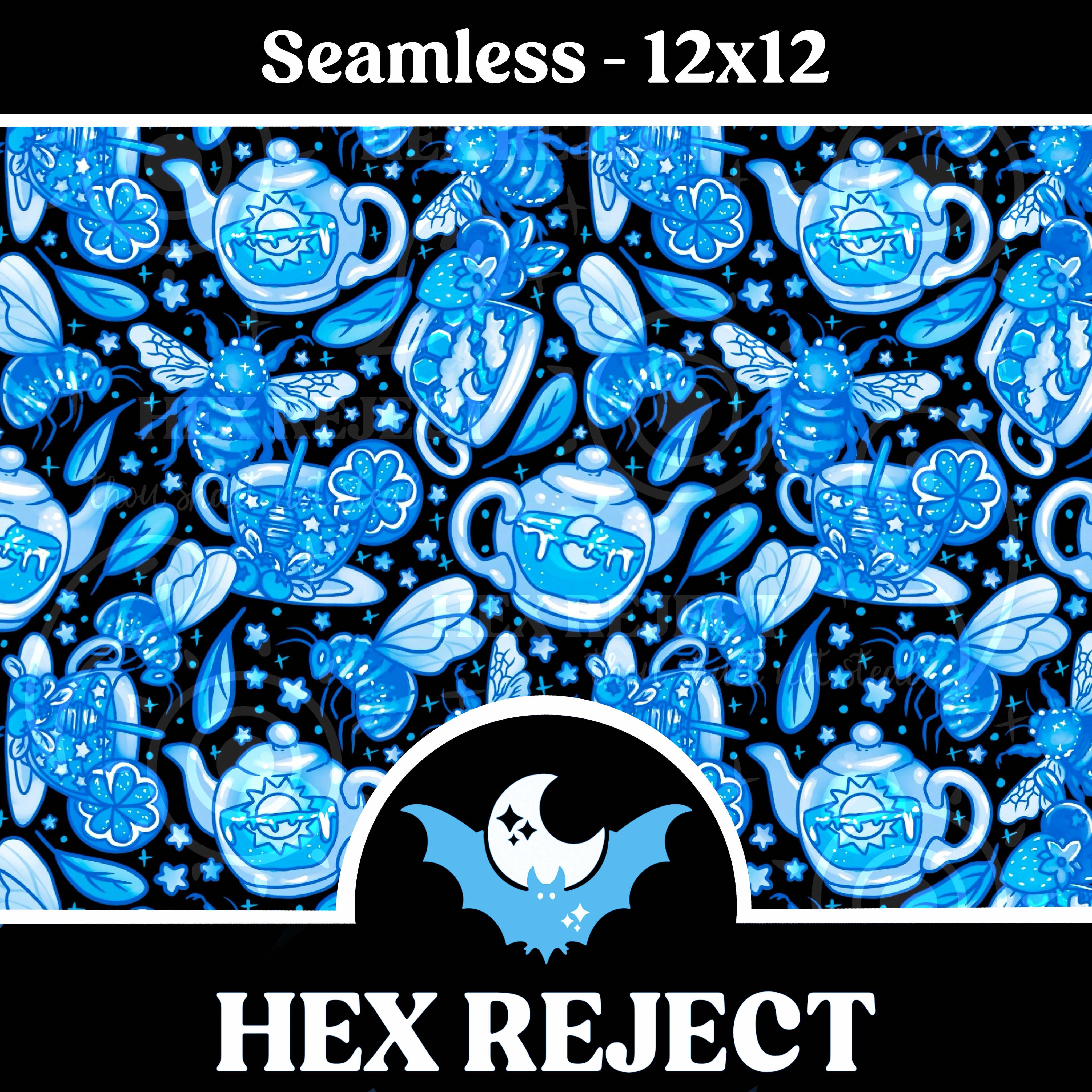 Bees & Blue Teas Porcelain - Seamless file