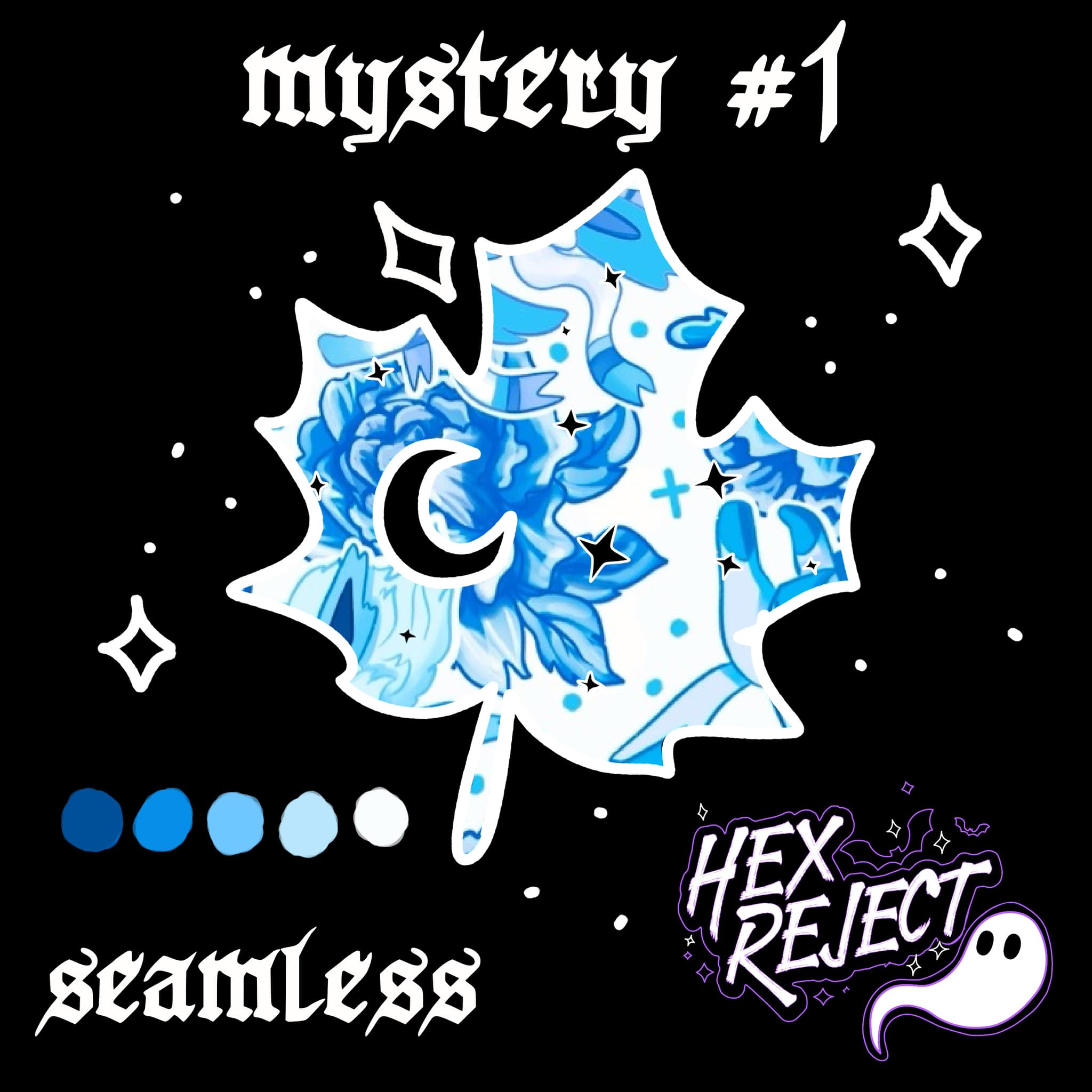 Blue porcelain evolutions - seamless or png files