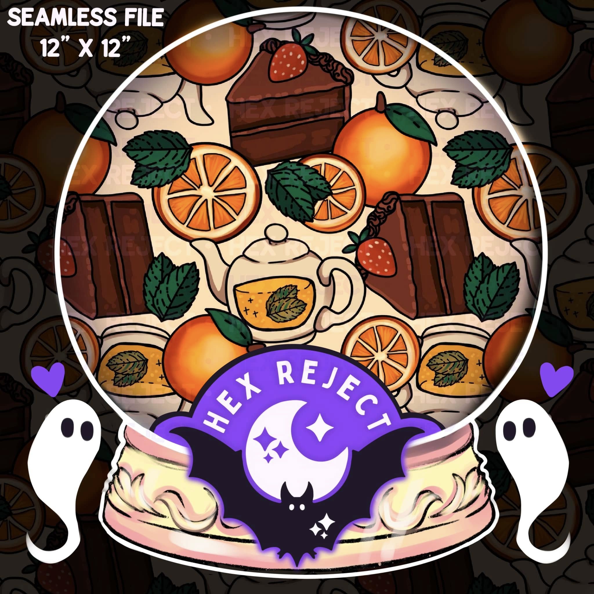 toxic tea party - Seamless file