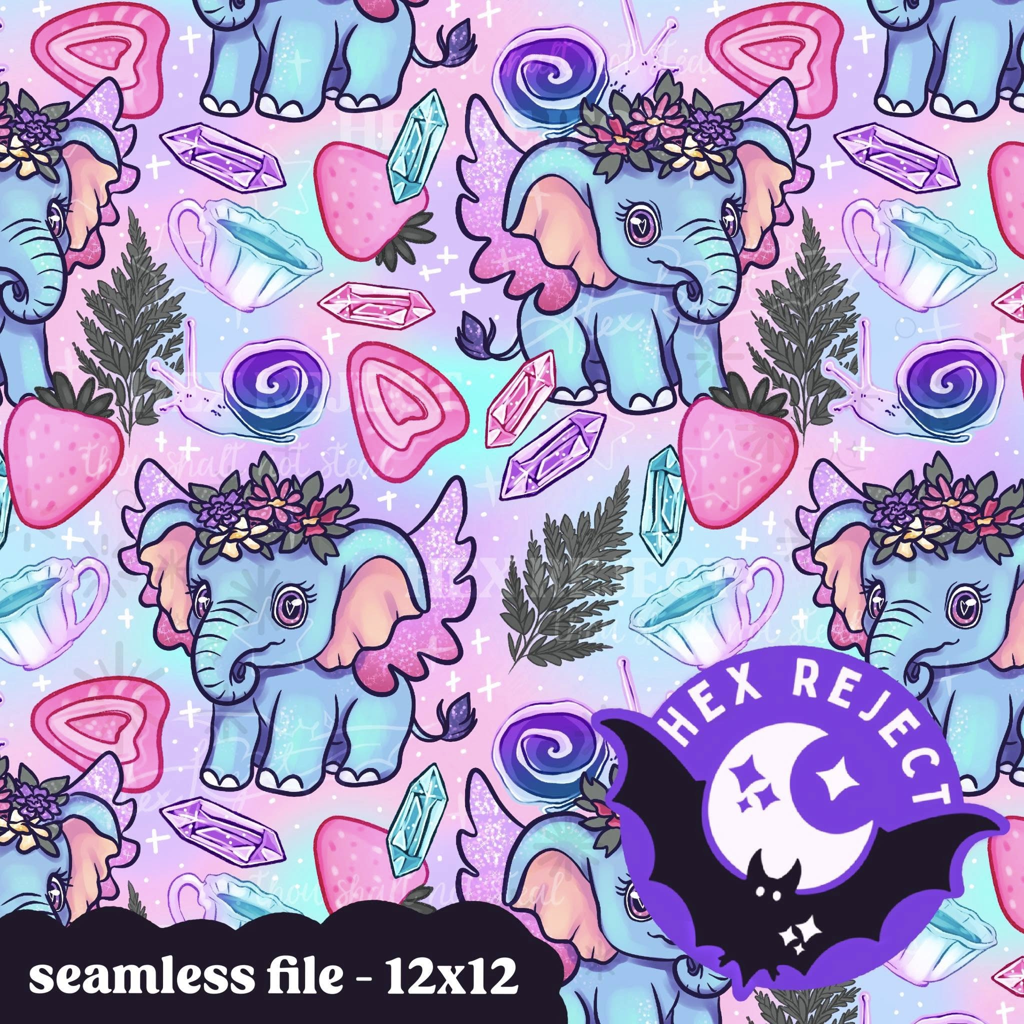 Fae Elephant - Seamless file