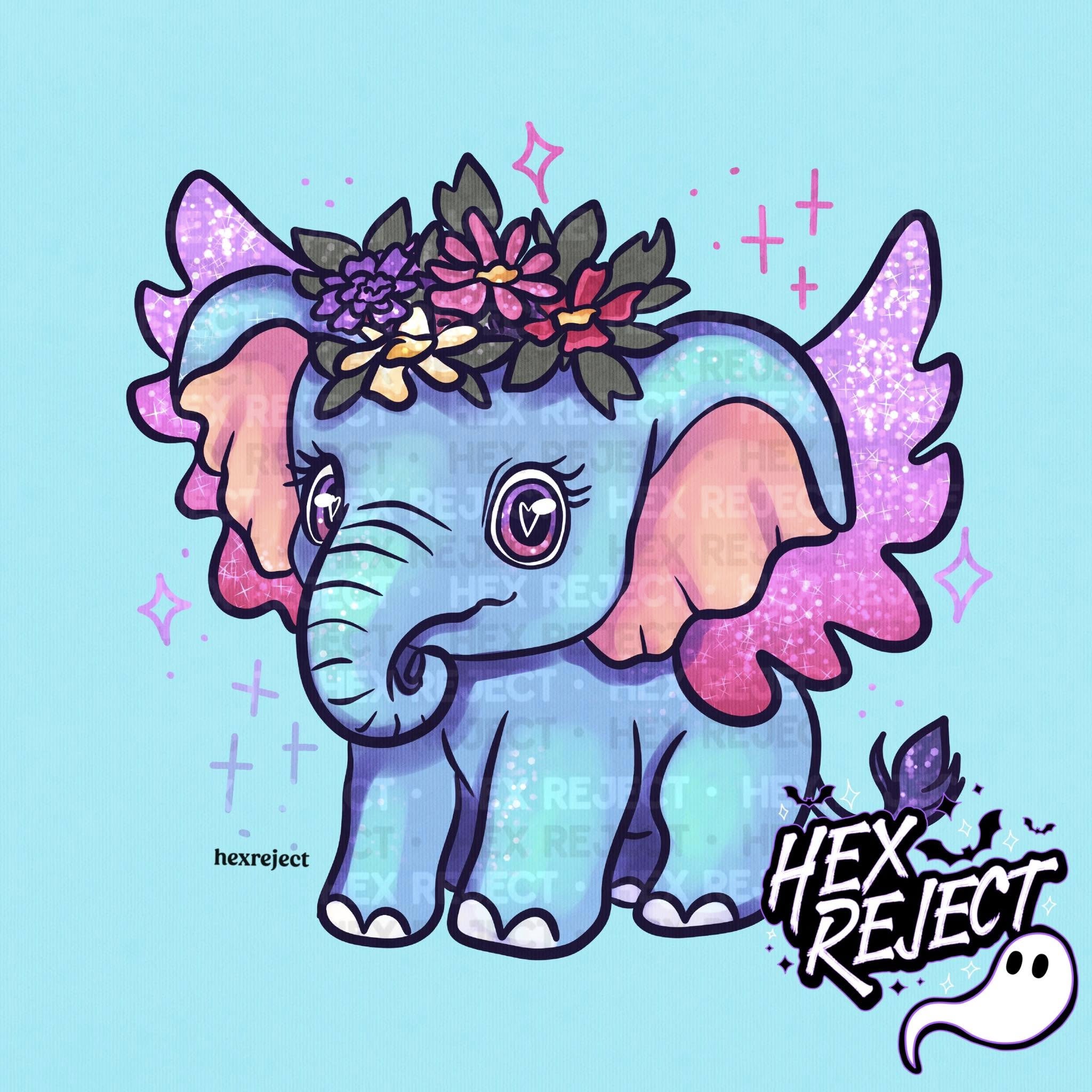 Fae Elephant - PNG / Sub file