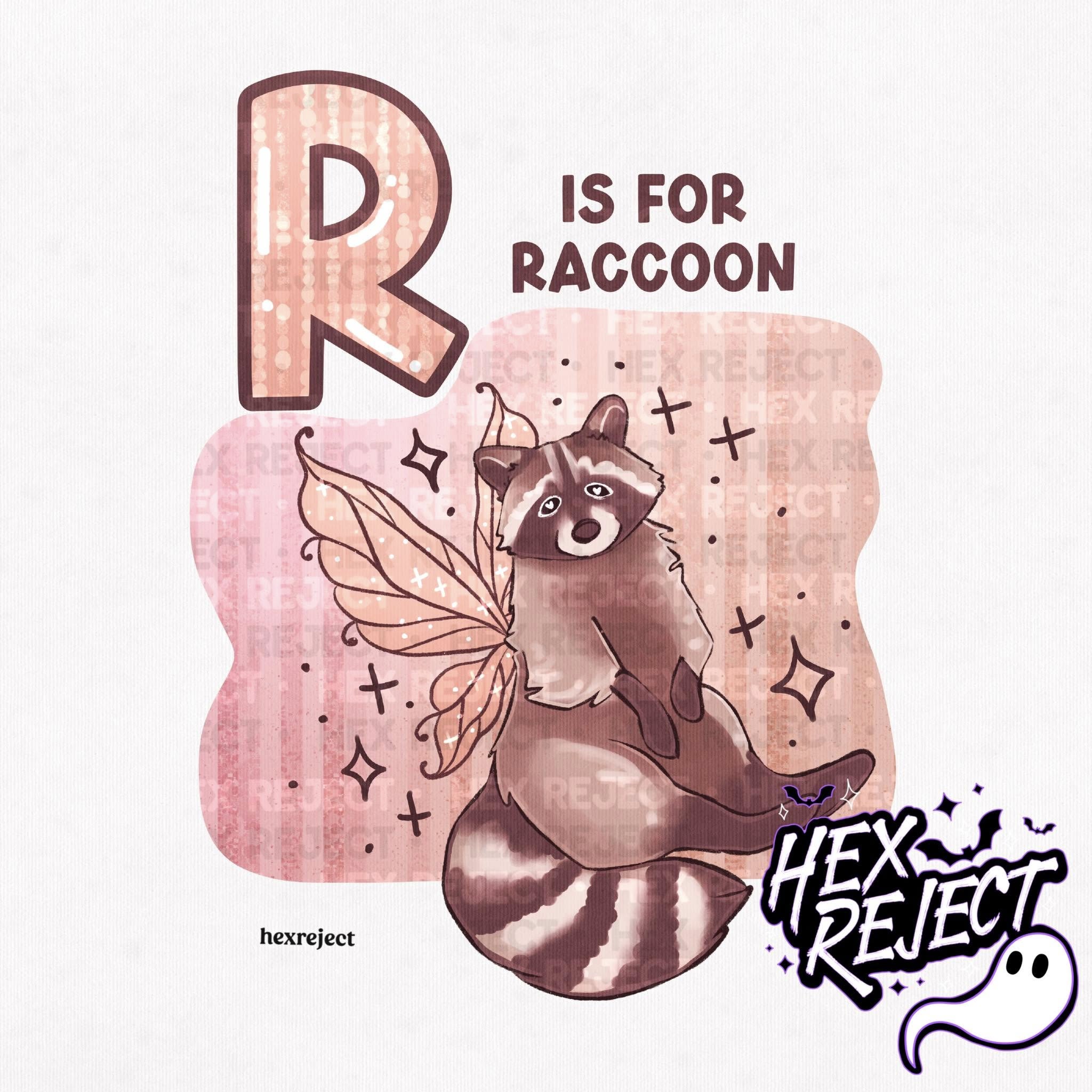 R is for Raccoon - PNG / Sub file