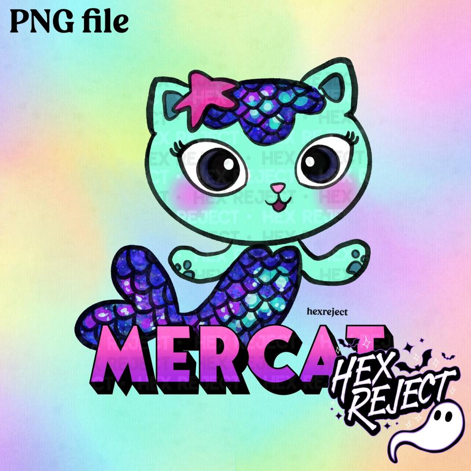 Mermaid Cat - PNG / Sub file