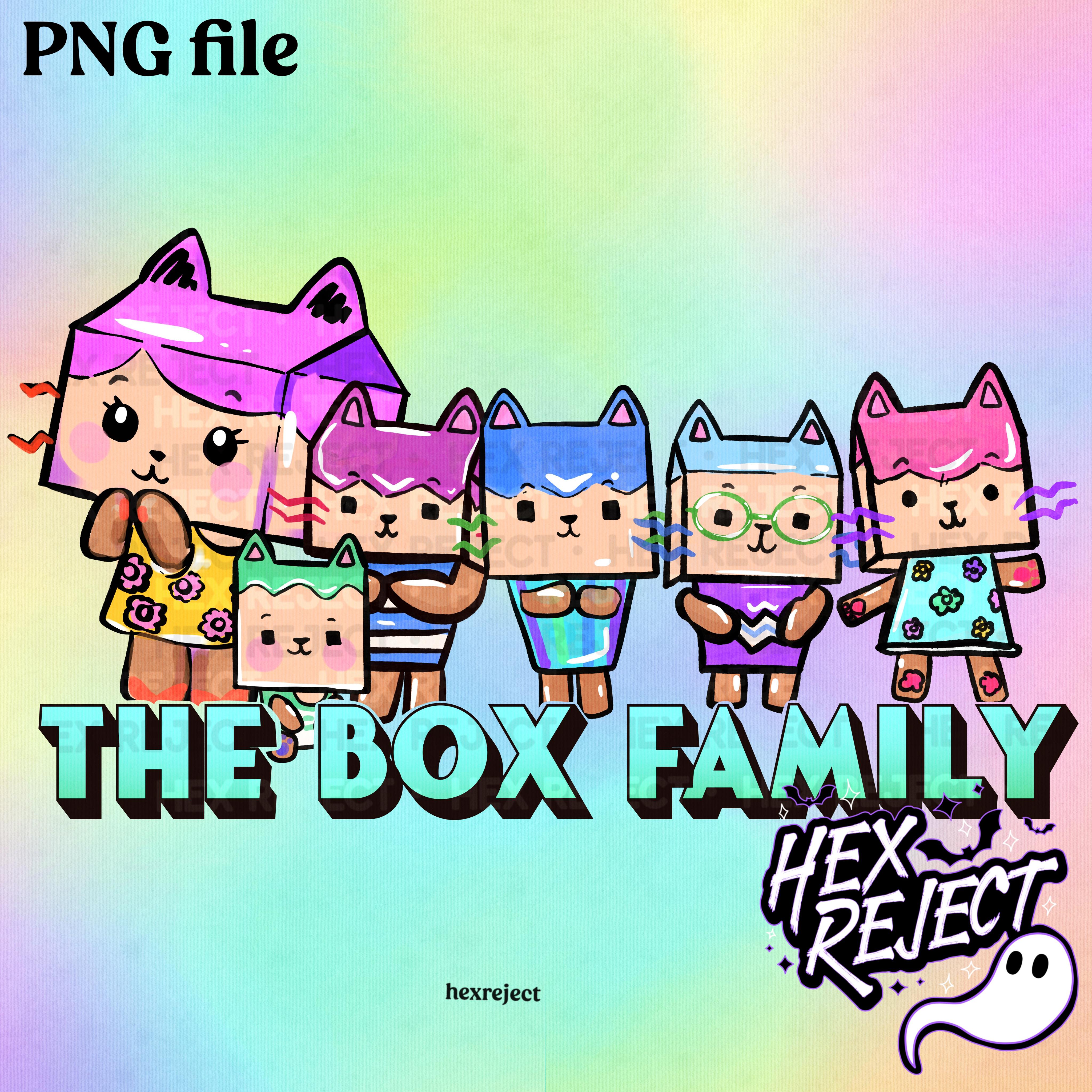 Box Family - PNG / Sub file