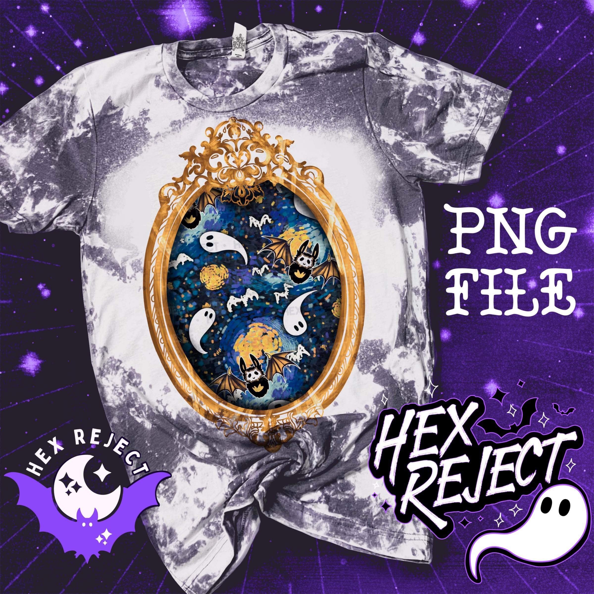 Spooky Night (Starry Night bats & ghosts) : Hextober - Sub file