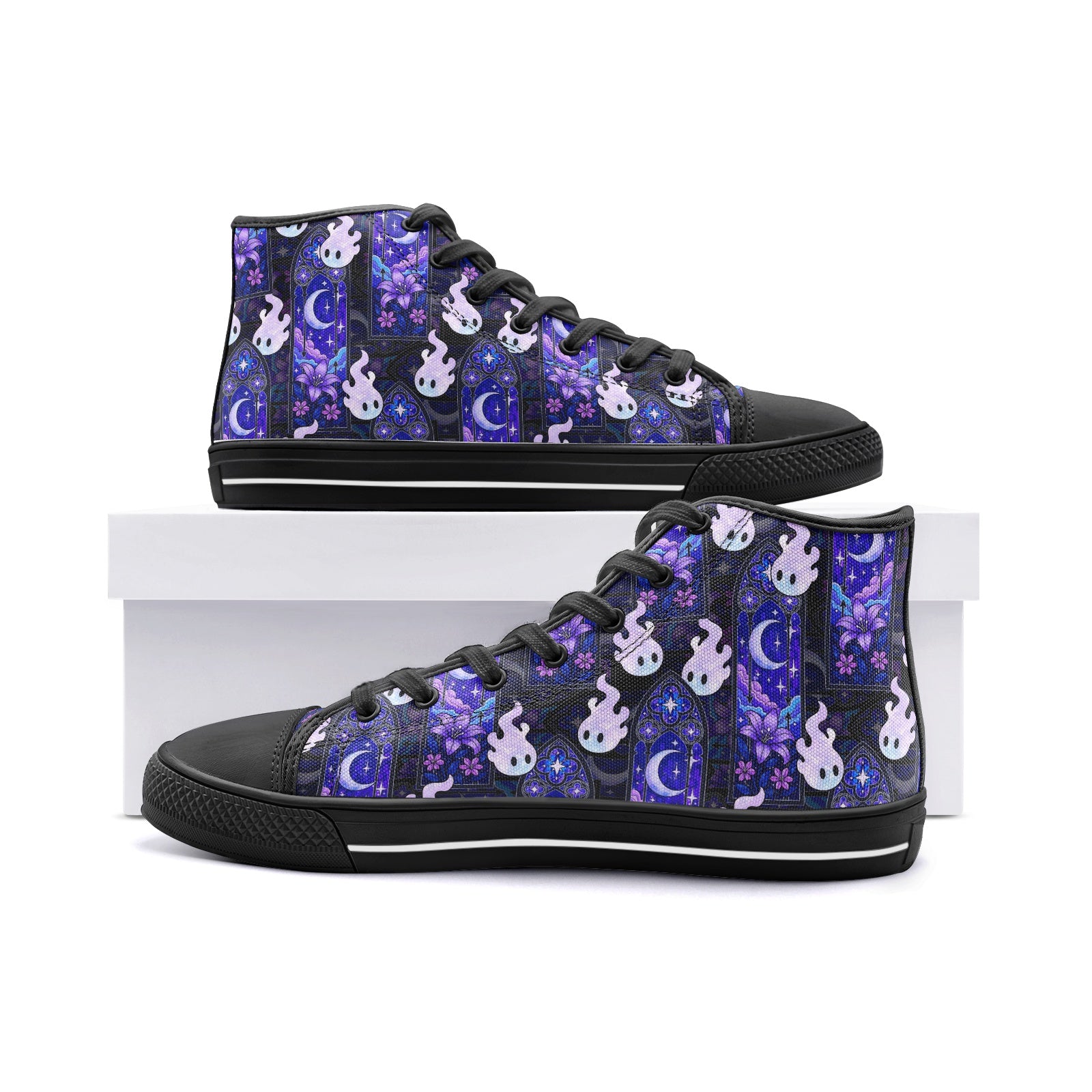 Hex Sprites - Unisex High Top Canvas Shoes