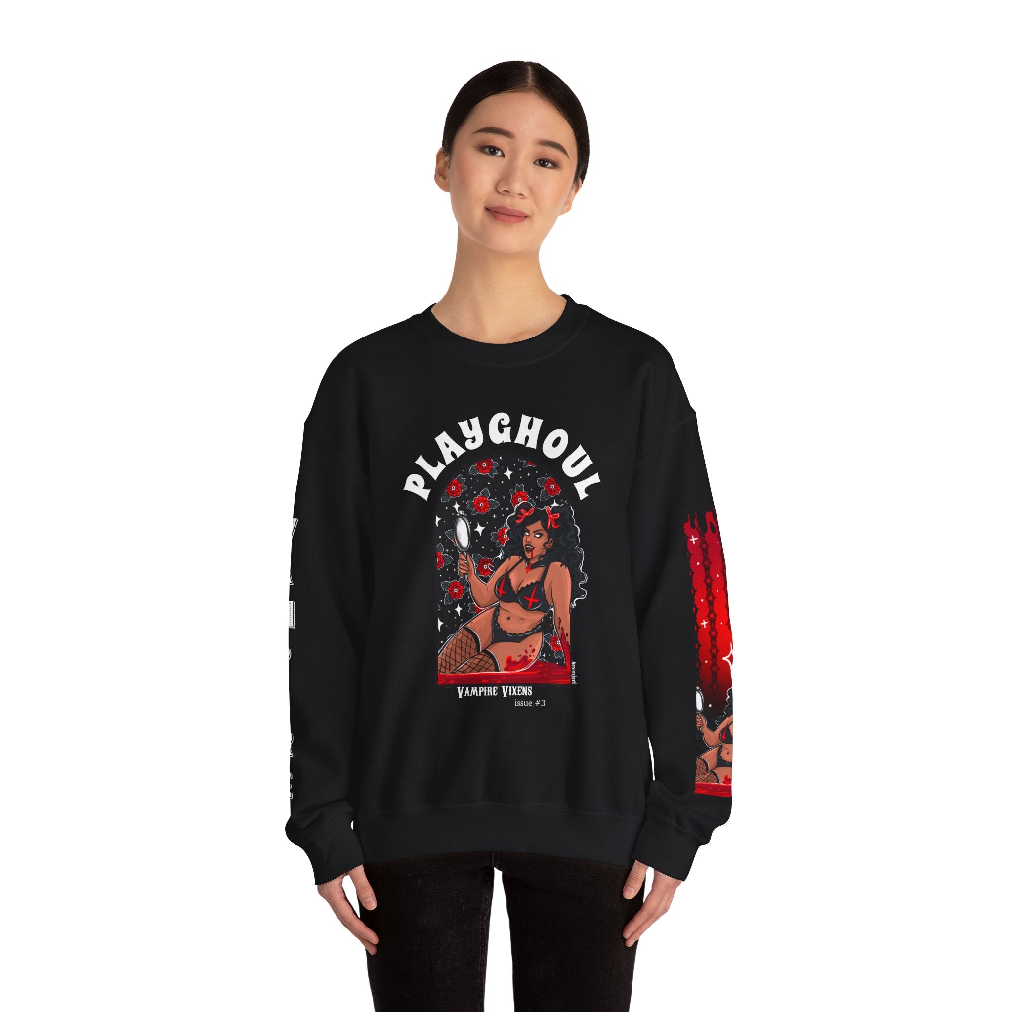 Vampire Vixen PLAYGHOUL crewneck sweatshirt
