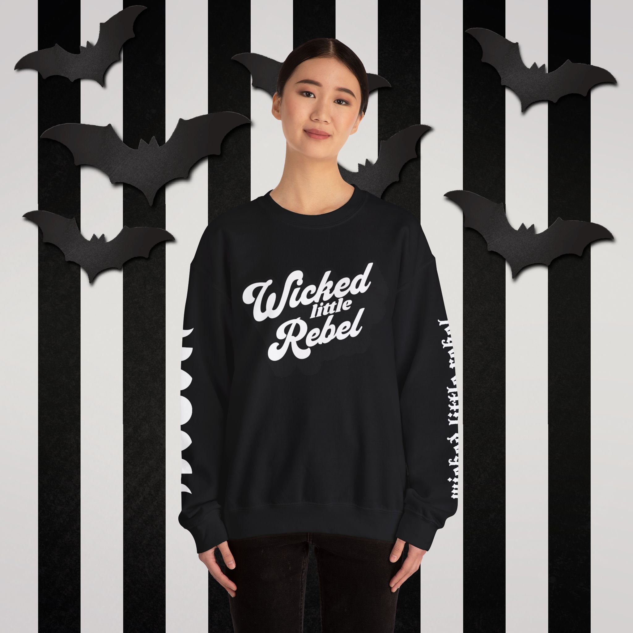 Wicked little rebel crewneck sweatshirt