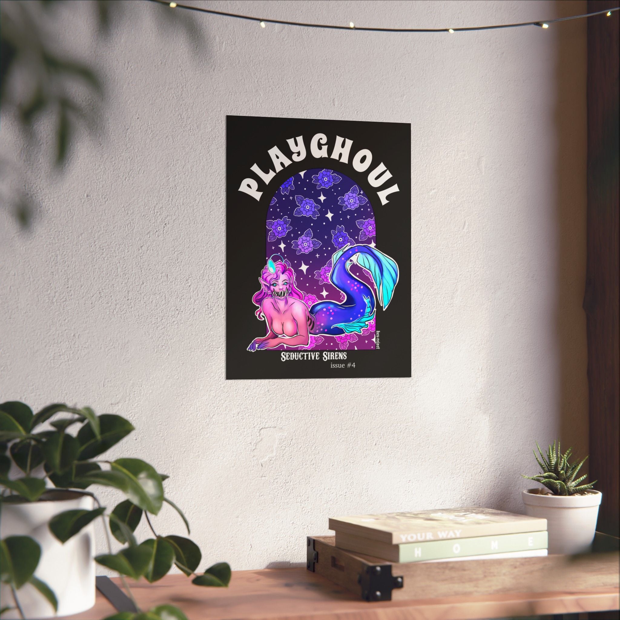 Siren PLAYGHOUL vertical matte poster