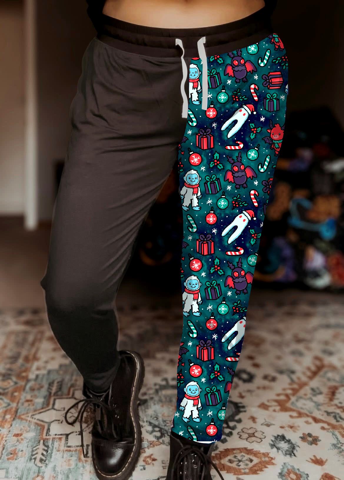 Merry Cryptid Cuffed joggers
