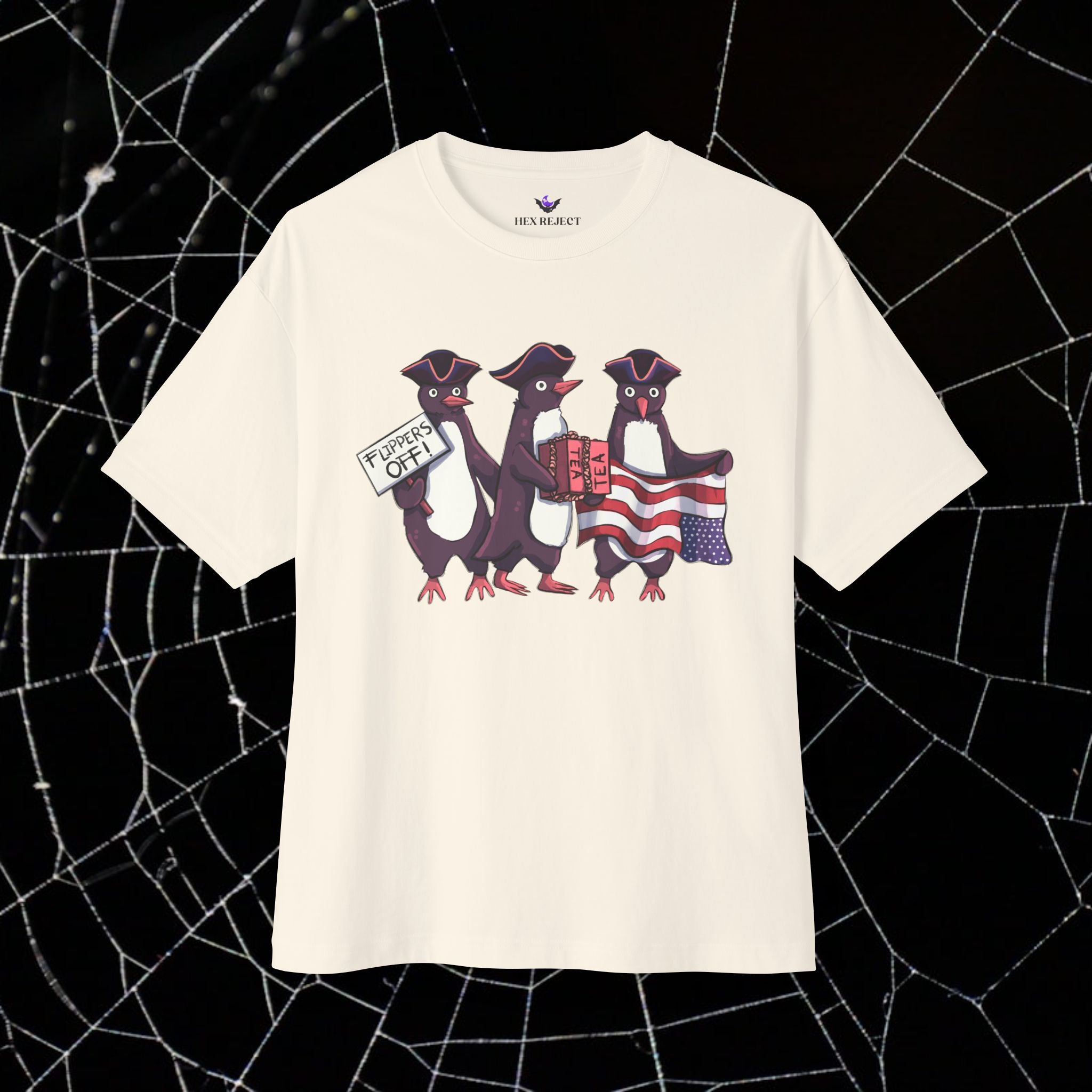 Penguin Protest - Unisex Relaxed Boxy Tee