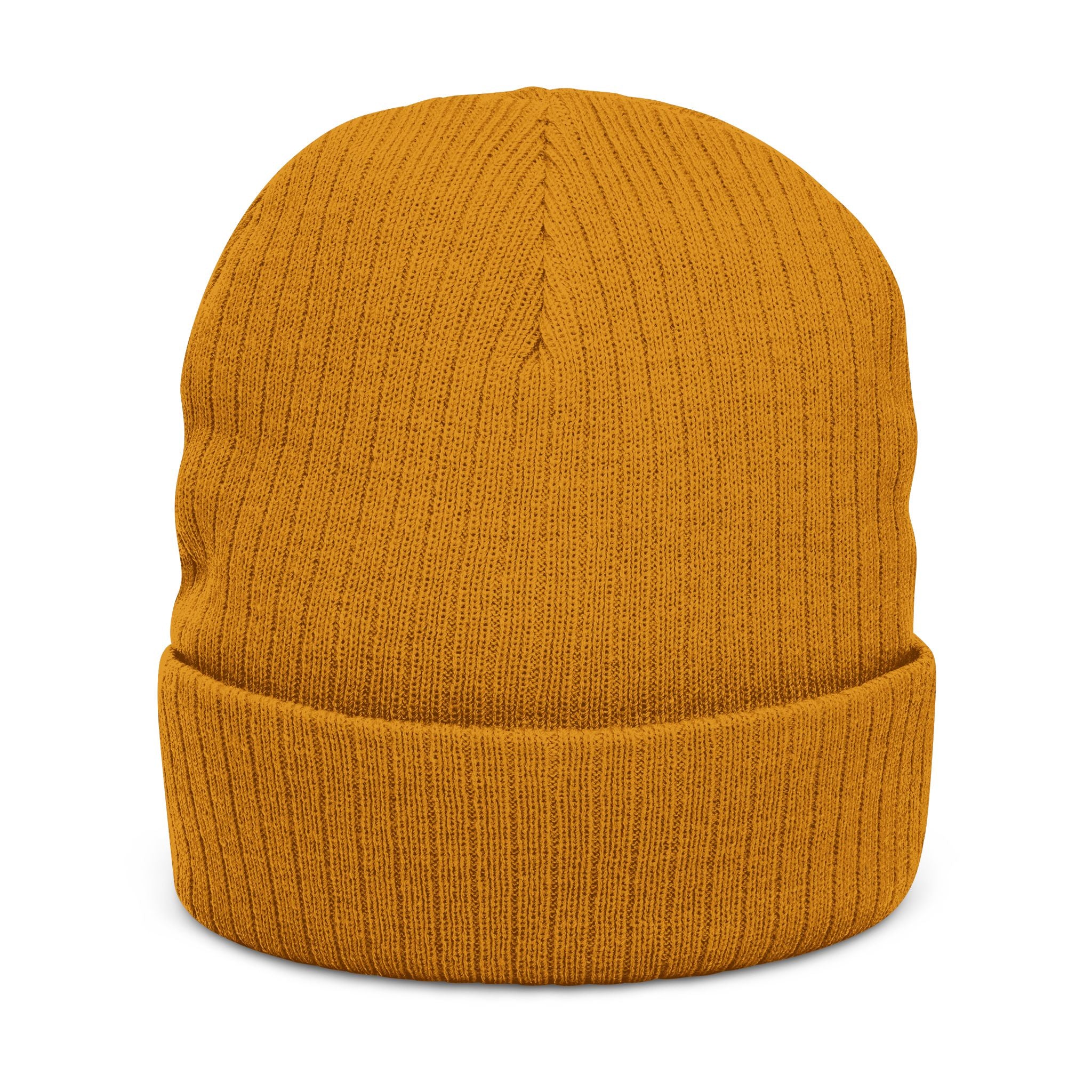 Moon Phases Ribbed Knit Beanie – Stylish Embroidered Cap for All Seasons