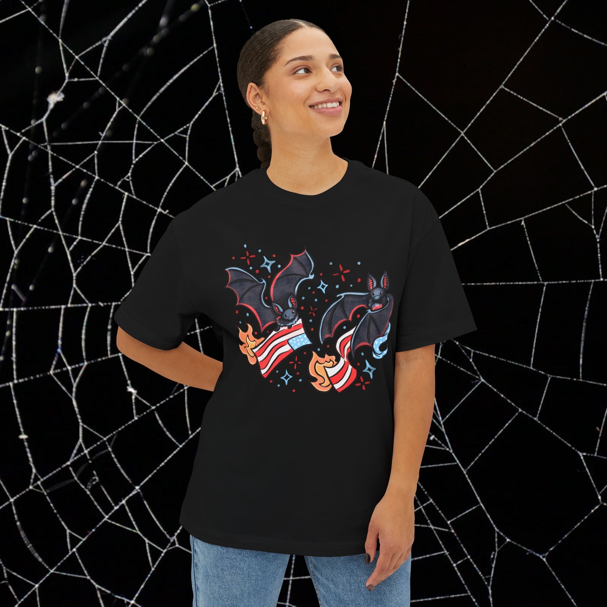 Batty & Burning - Unisex Relaxed Boxy Tee