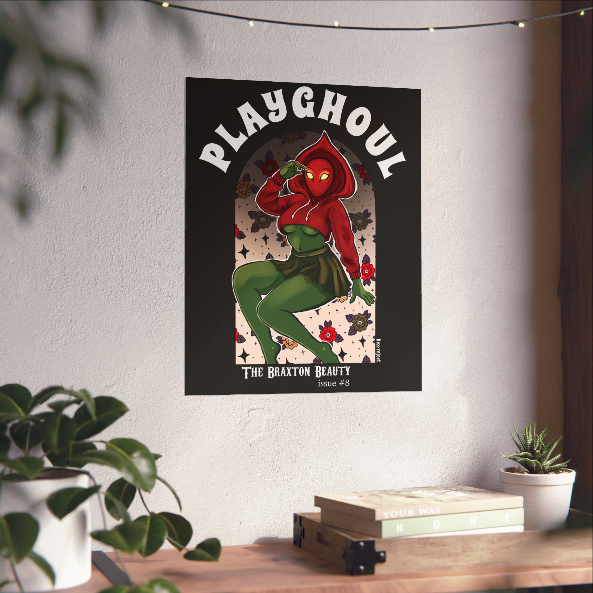 Flatwoods Monster PLAYGHOUL vertical matte poster
