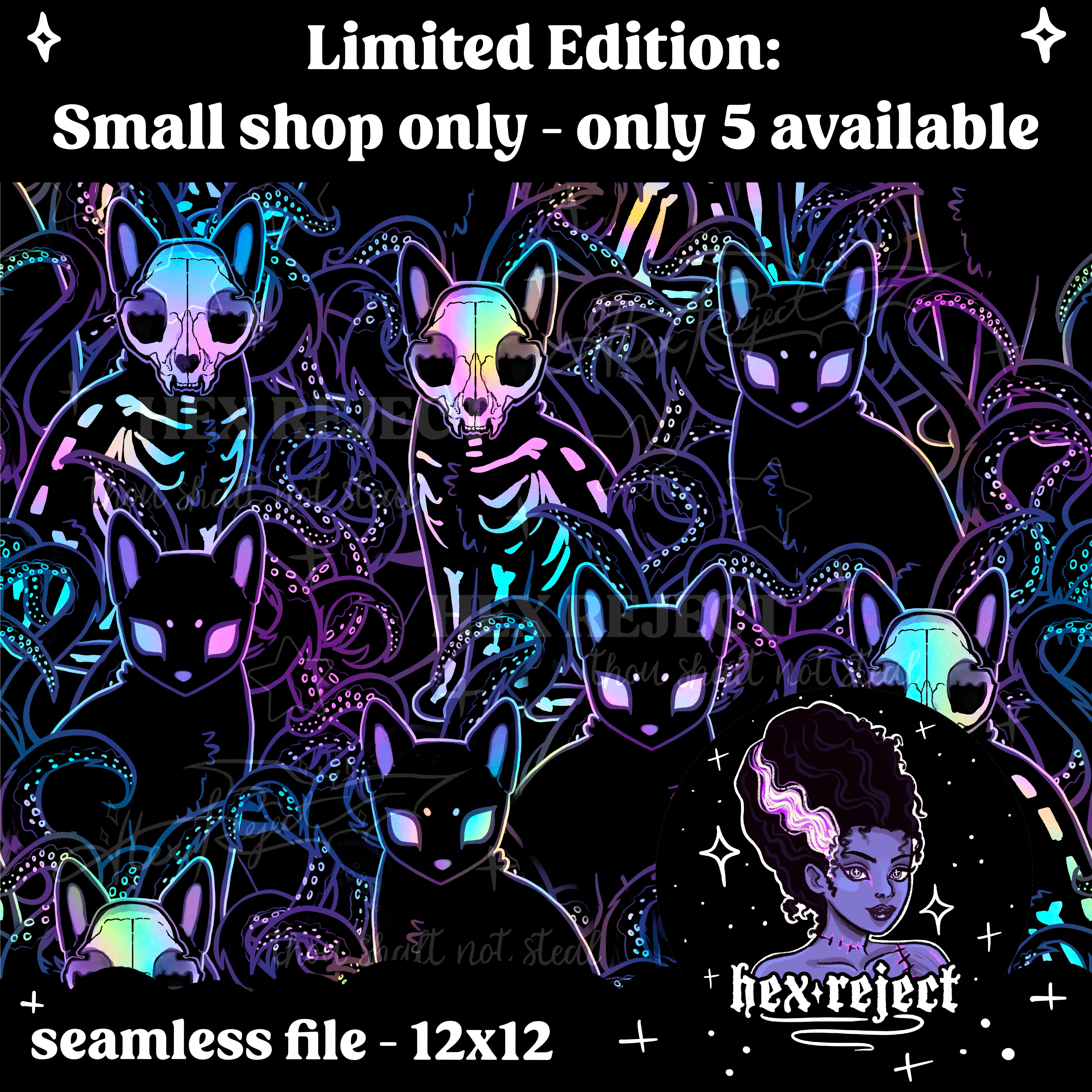 Eldritch - Seamless & PNG files - Hextober 2025
