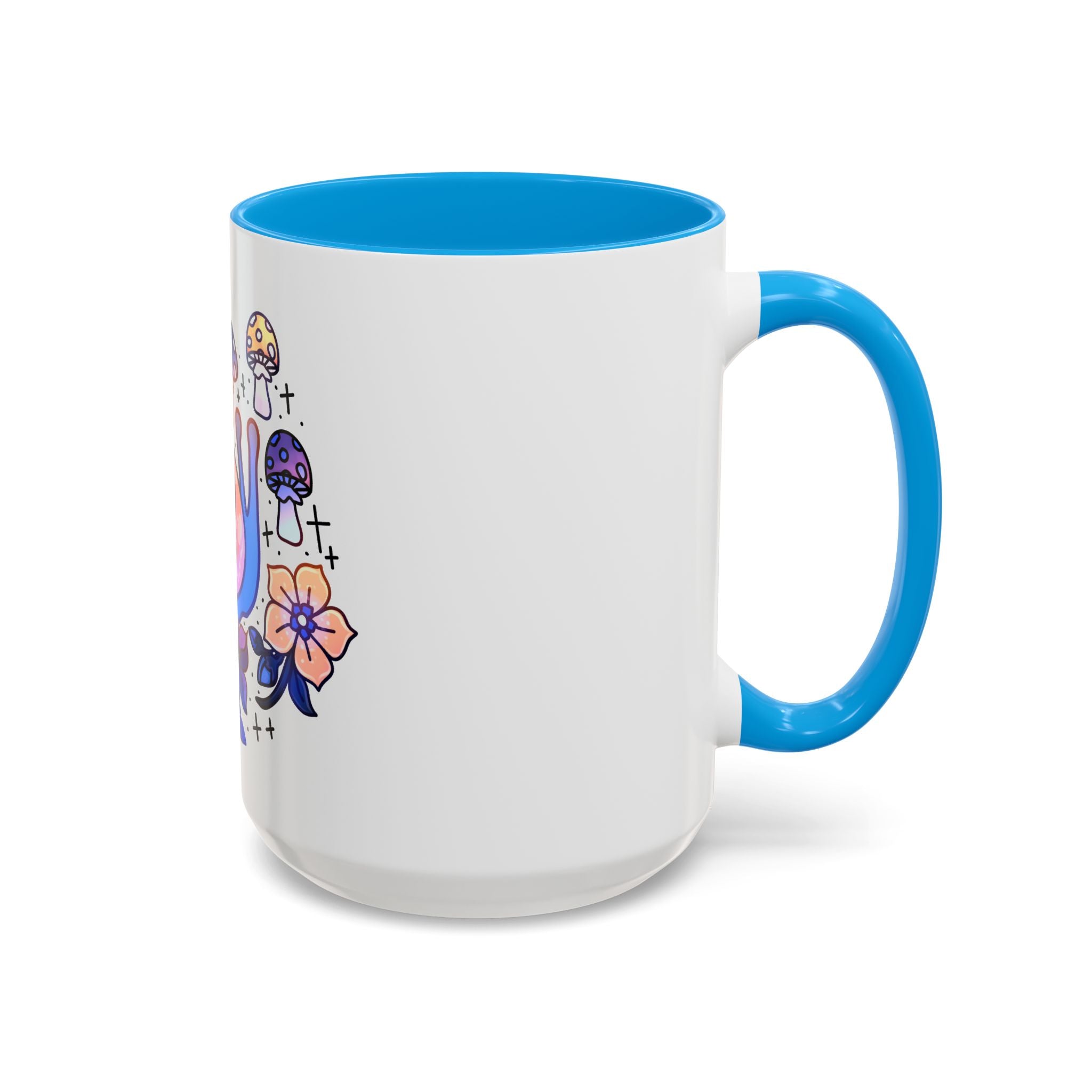 Moonshell Garden Coffee Mug - 11oz & 15oz, Whimsical Floral Design for Nature Lovers