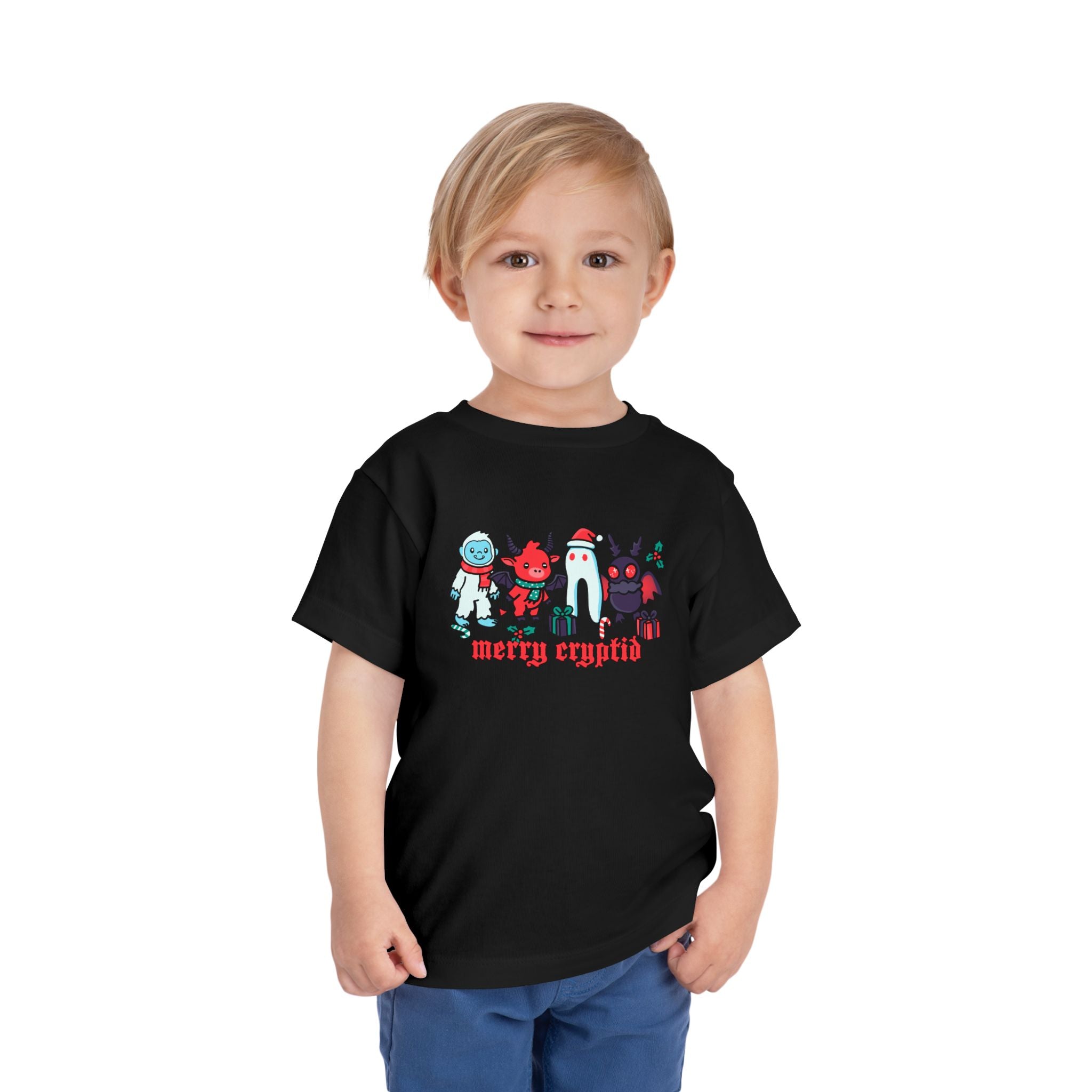 Merry Cryptid Toddler Short Sleeve Tee