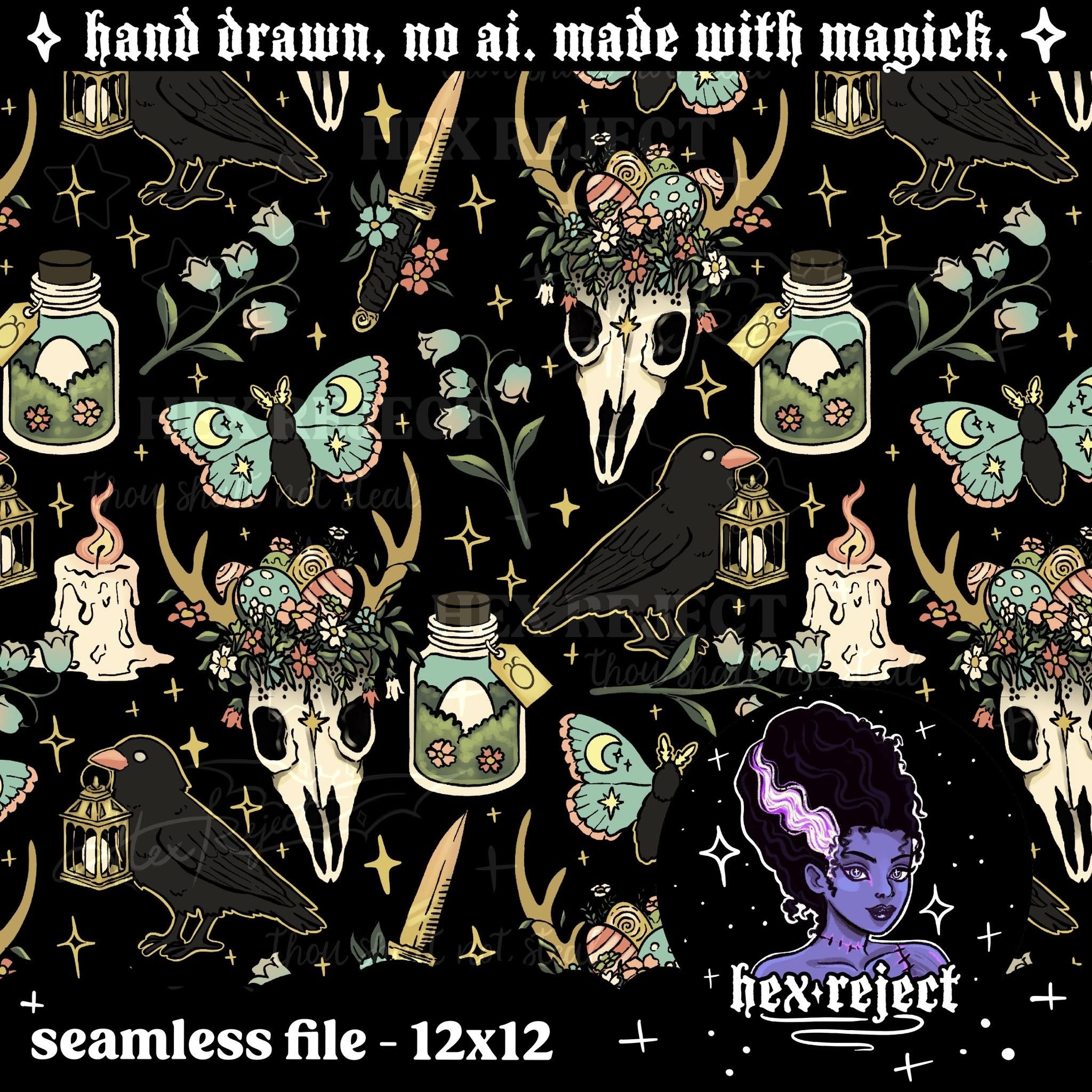 Ostara Blessings - Seamless file