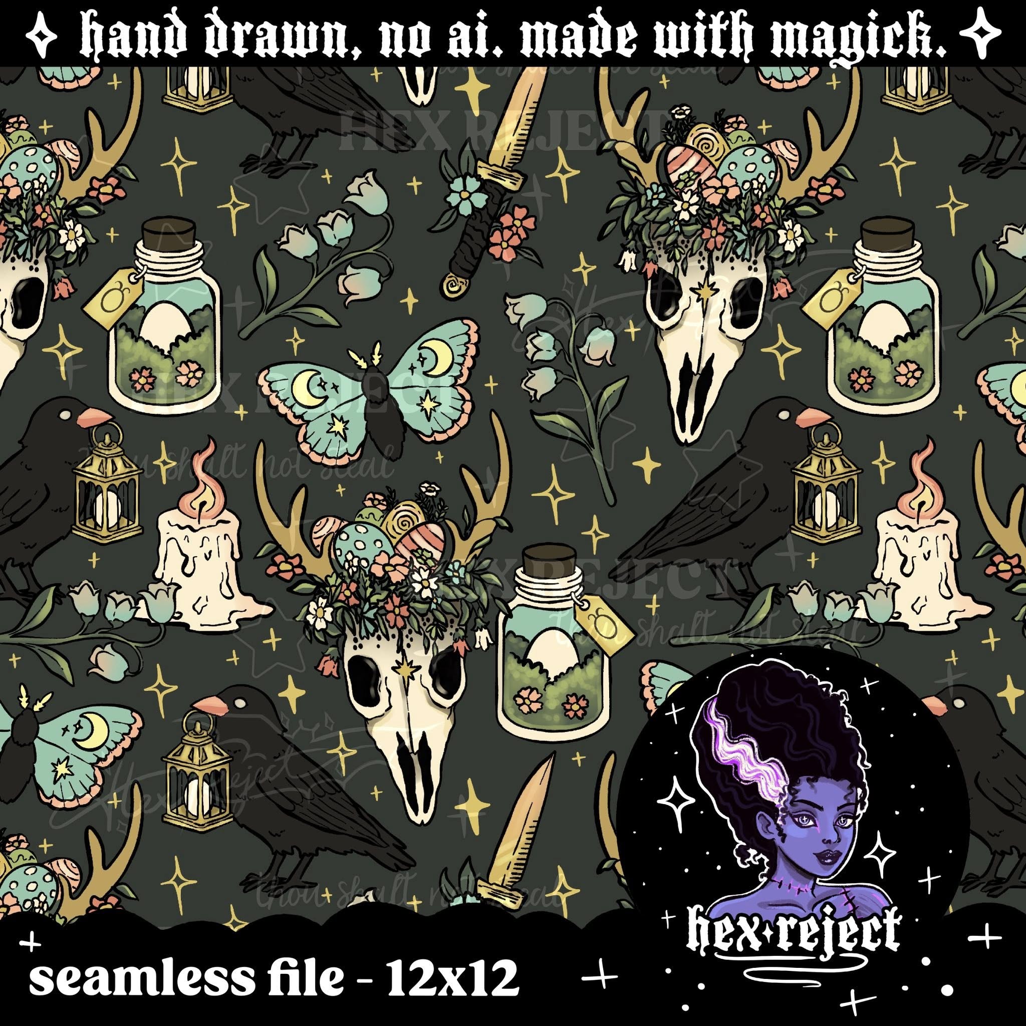 Ostara Blessings - Seamless file