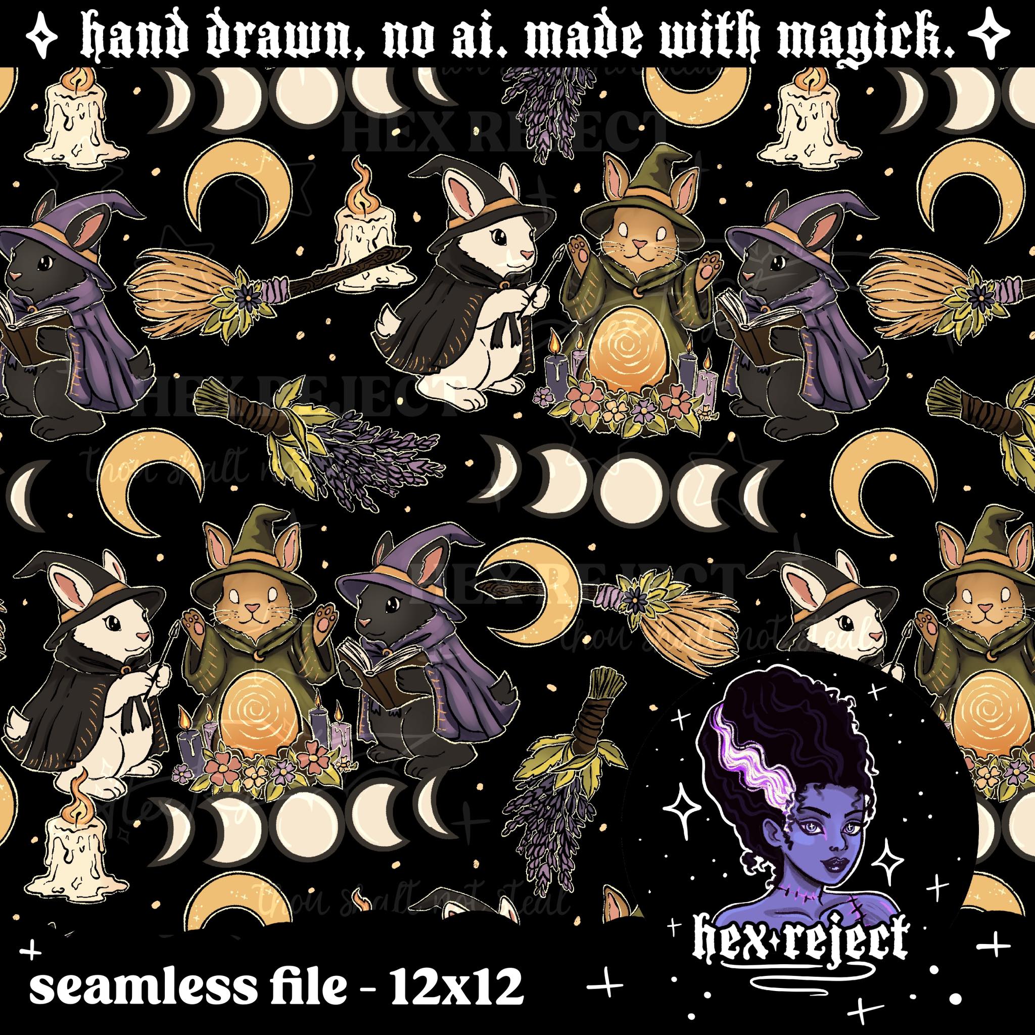 Bunny Witches - Seamless file