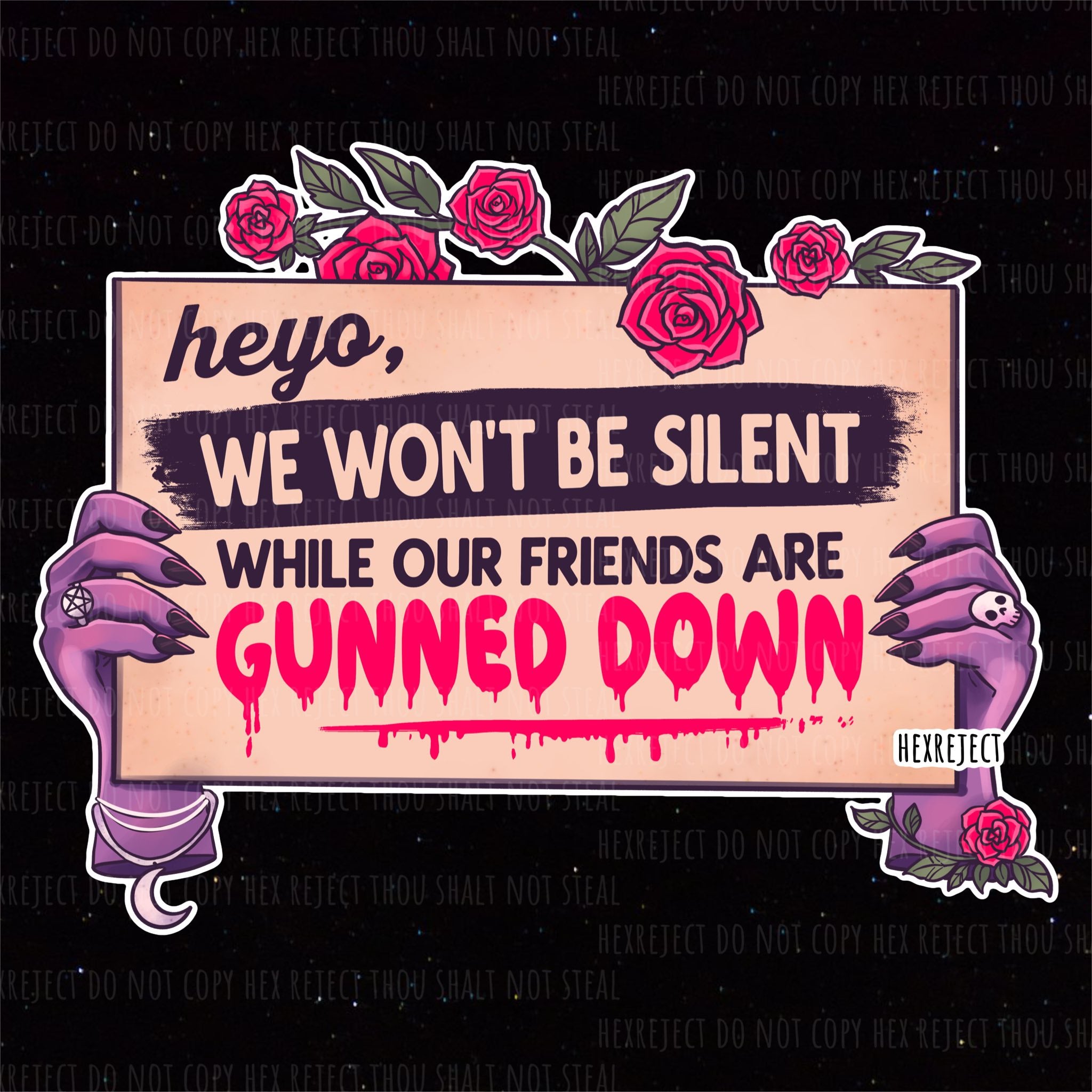 Witchy Protest Signs - PNG Bundle