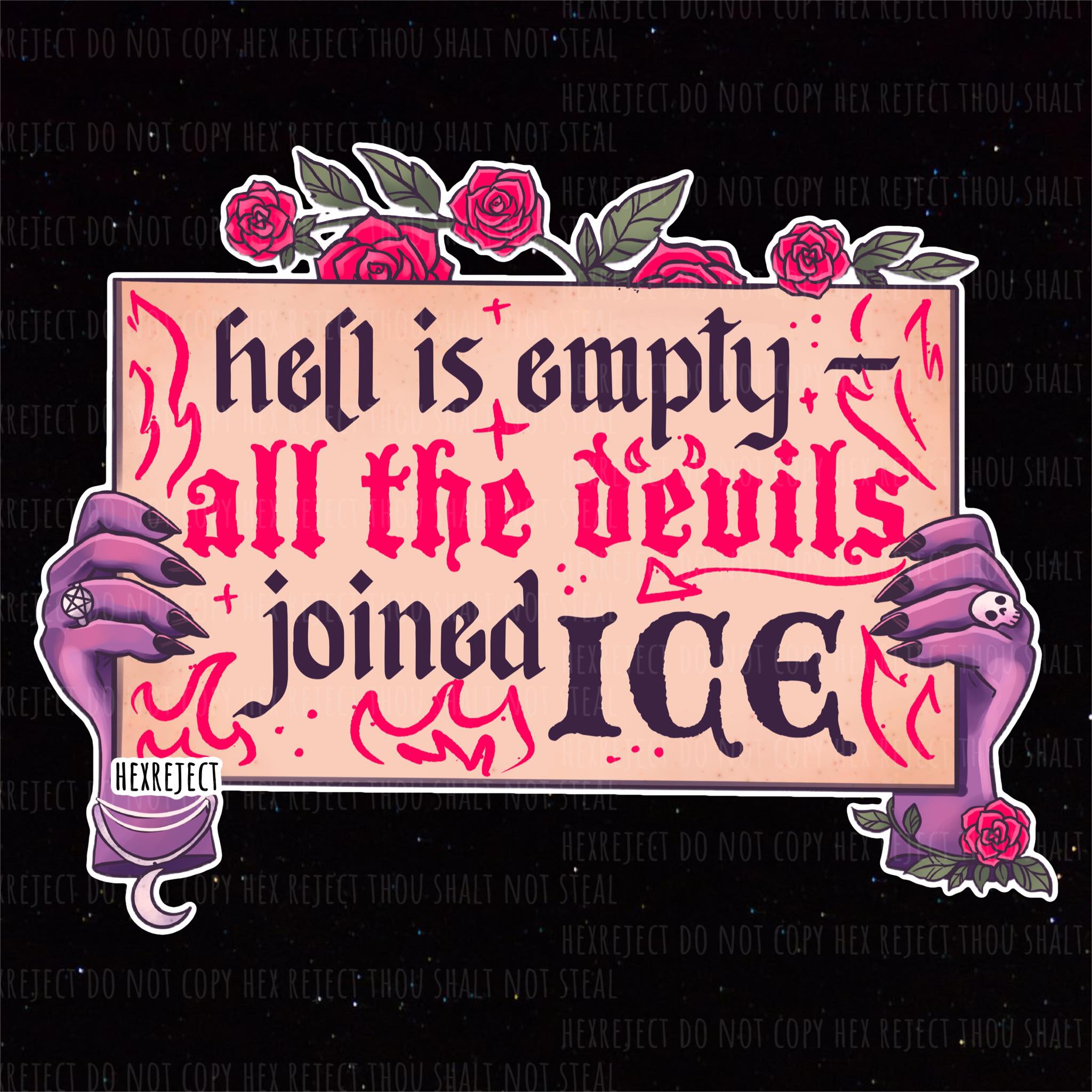 Witchy Protest Signs - PNG Bundle