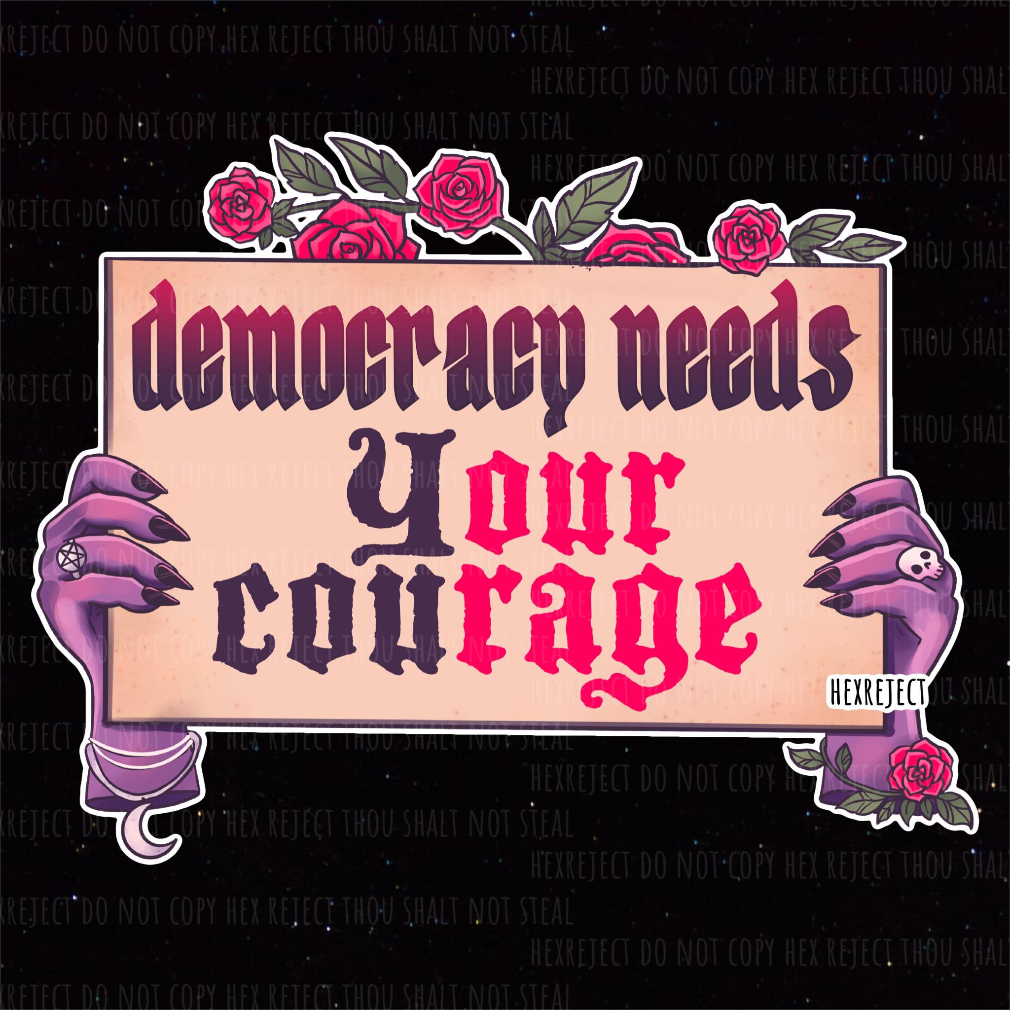 Witchy Protest Signs - PNG Bundle