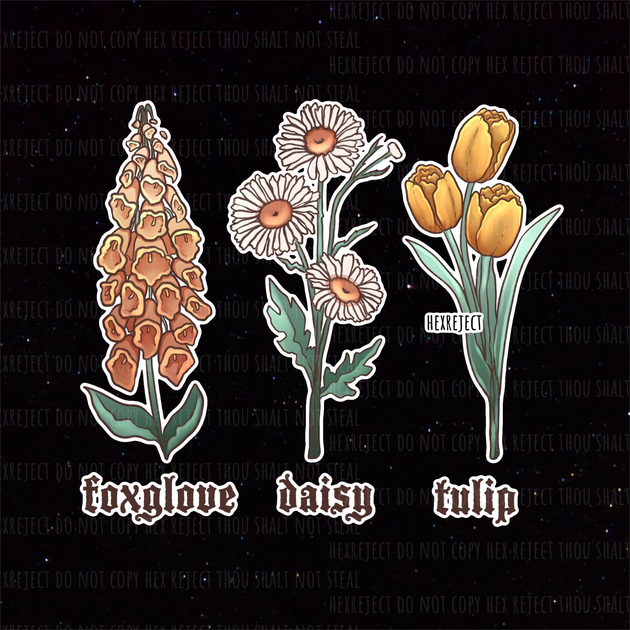 Foxglove Daisy Tulip - Sub/PNG File