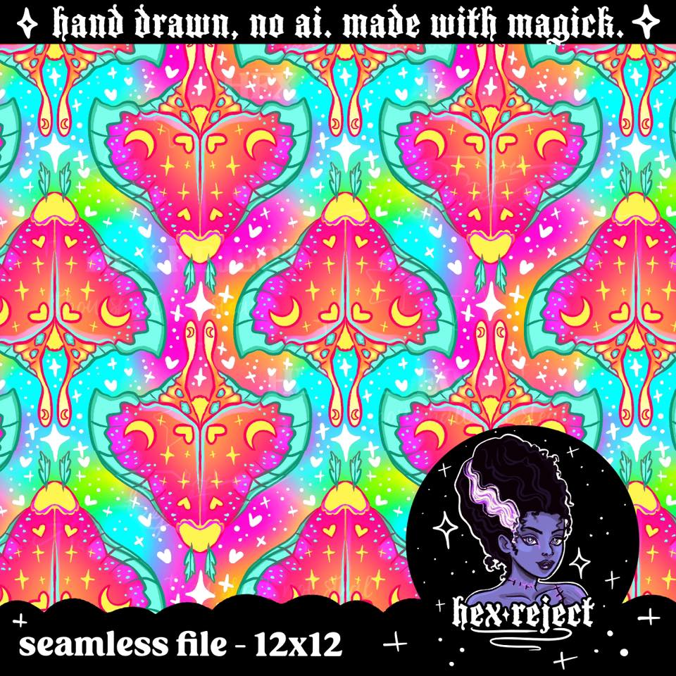 Swim Safe Moths - Seamless Files