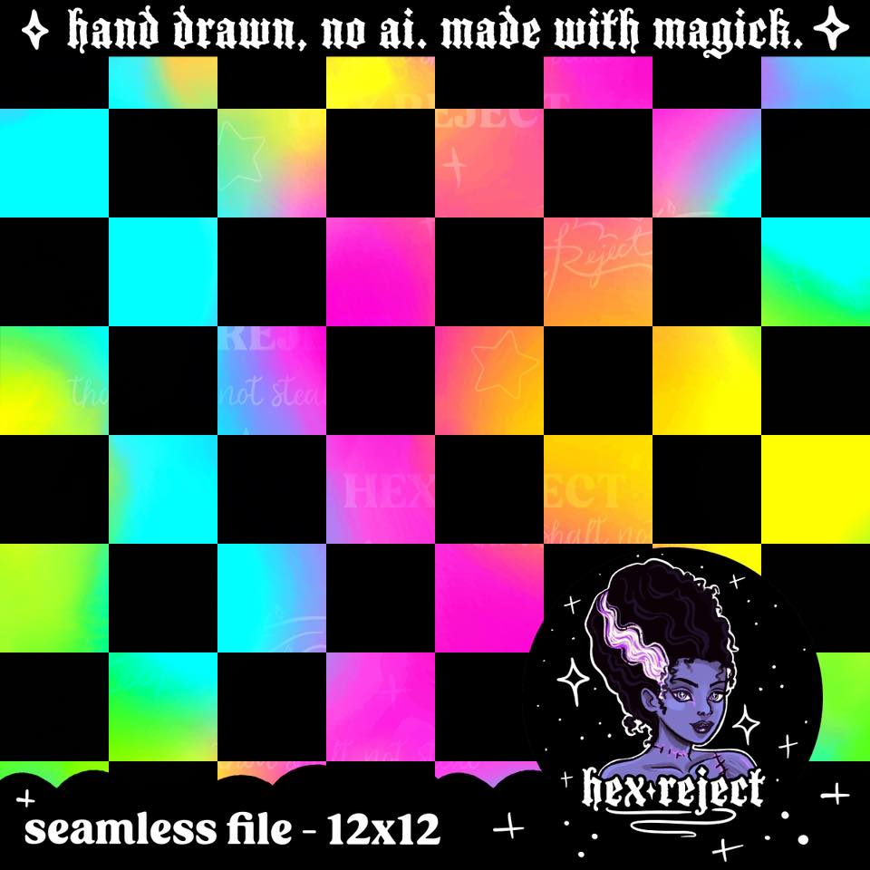 Coord Rainbow Checkered - Seamless Files