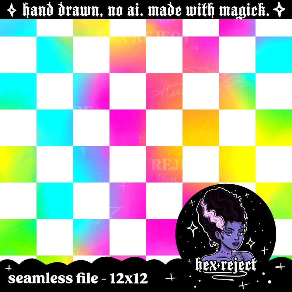 Coord Rainbow Checkered - Seamless Files