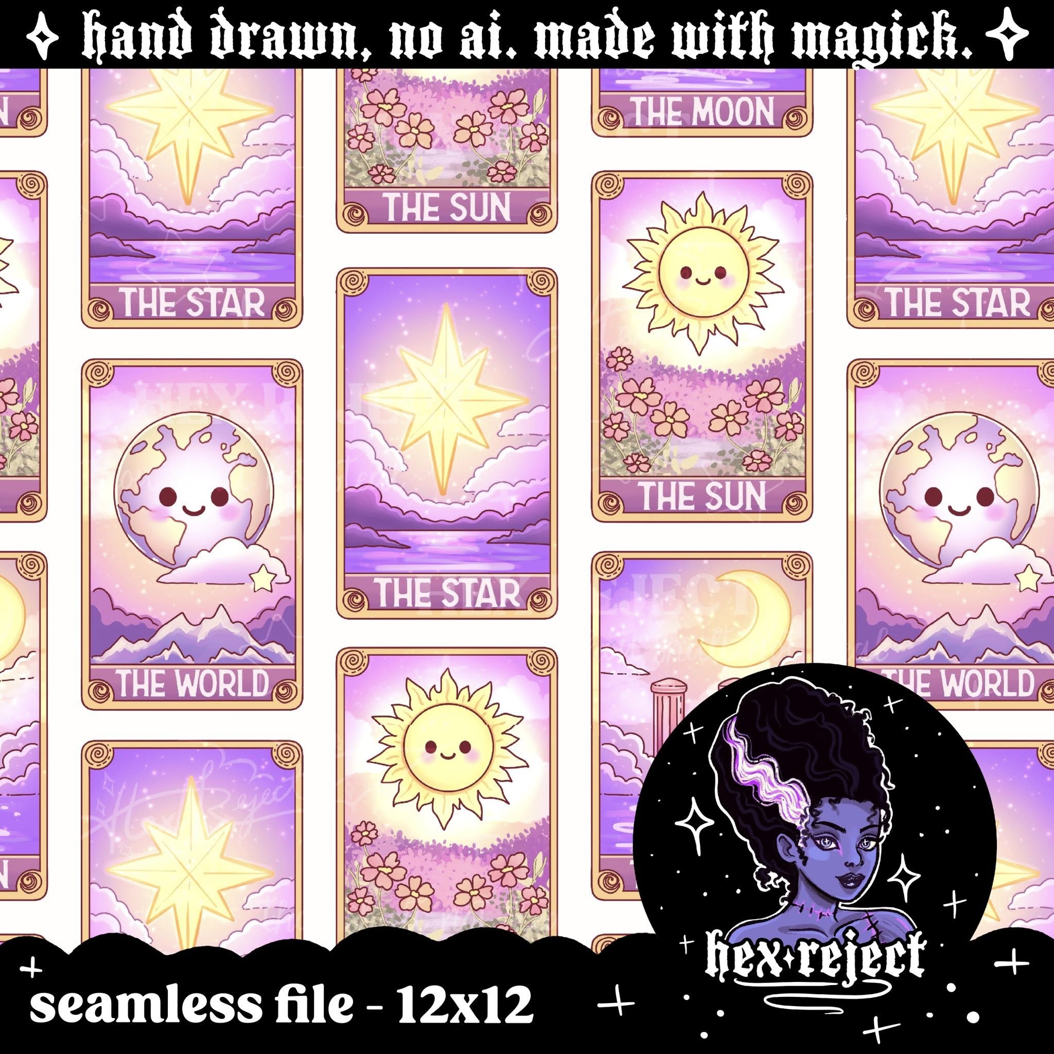 Tarot Cards Stacked - Seamless Files