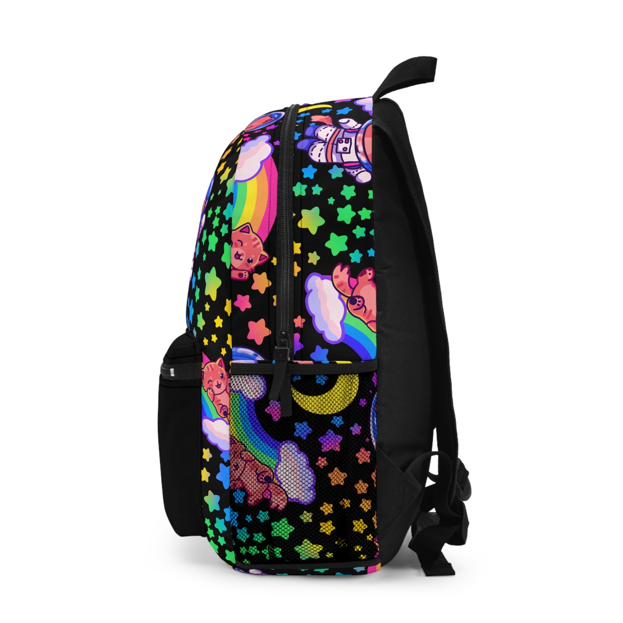Dare to Dream Rainbow Space Cat Backpack