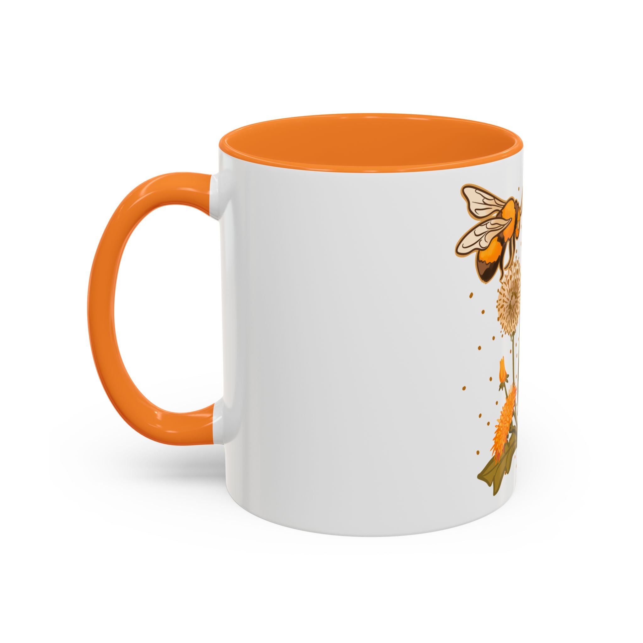 Beewitched Coffee Mug - 11oz & 15oz, Whimsical Floral Design for Nature Lovers
