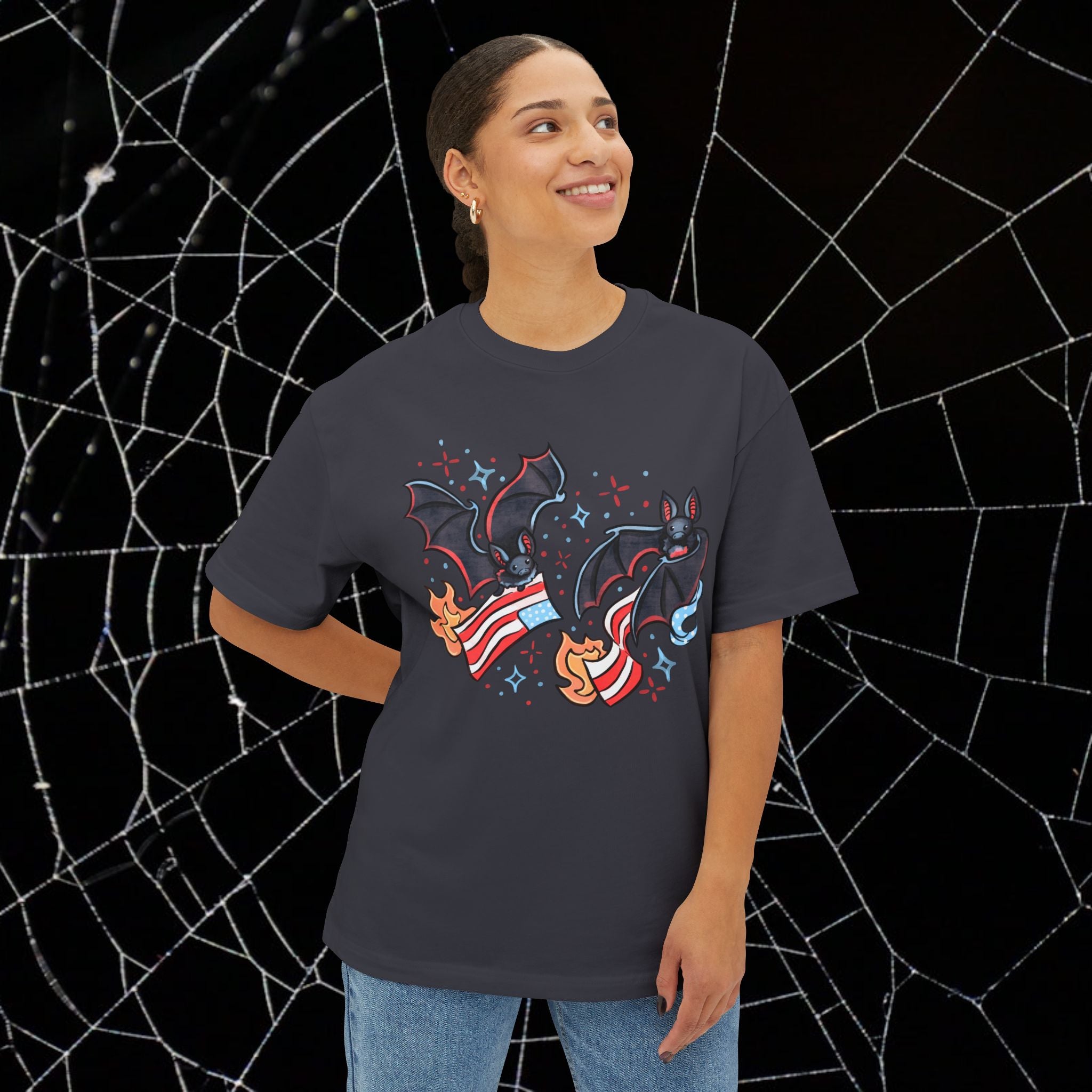 Batty & Burning - Unisex Relaxed Boxy Tee
