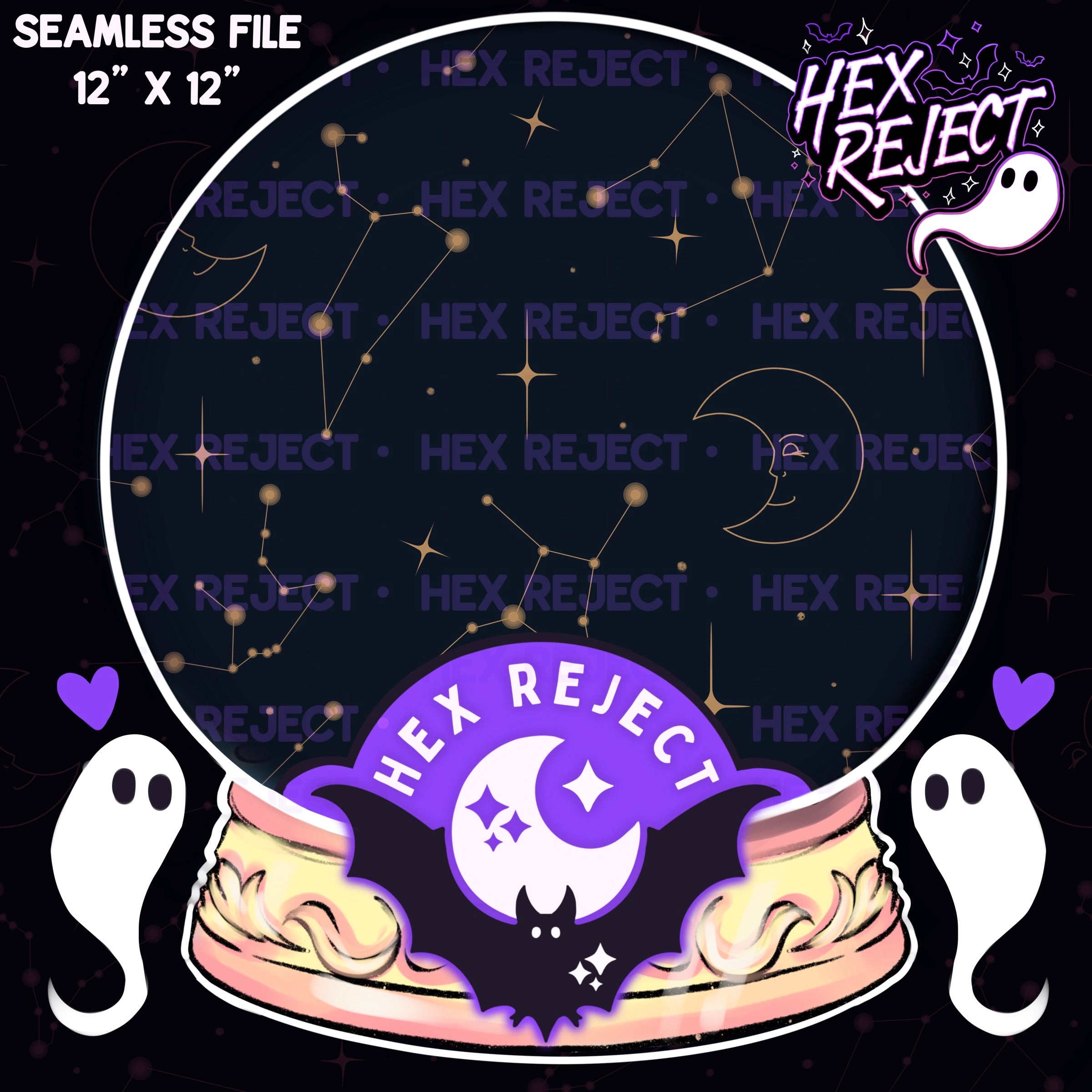 Celestial zodiac Constellations Essentials - Seamless file