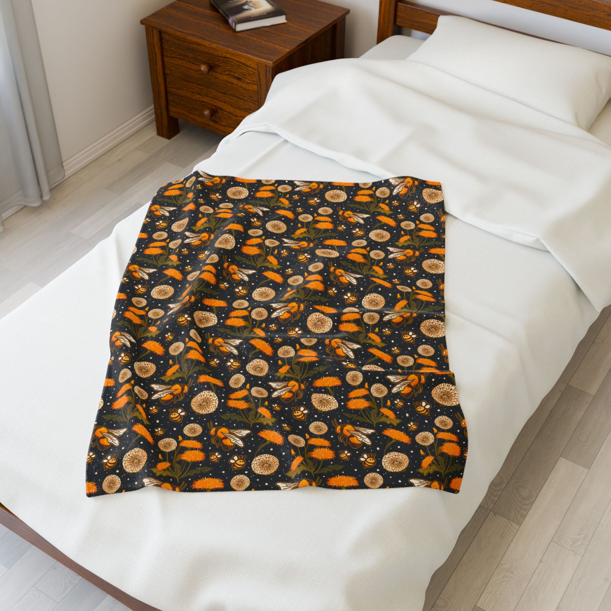 Beewitched - Cozy Velveteen Plush Blanket