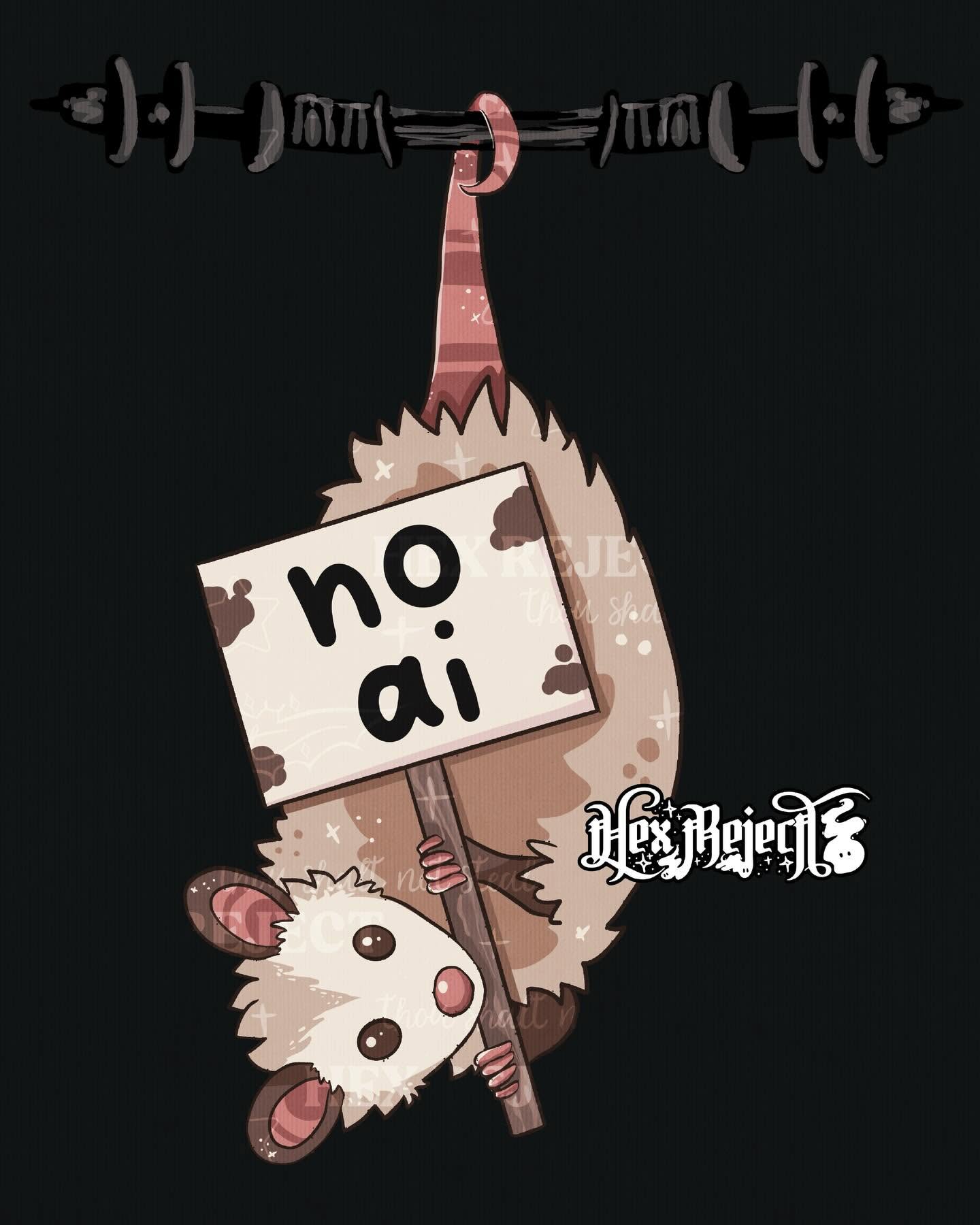 Anti-AI Opossum - Sub/PNG File Bundle Pack