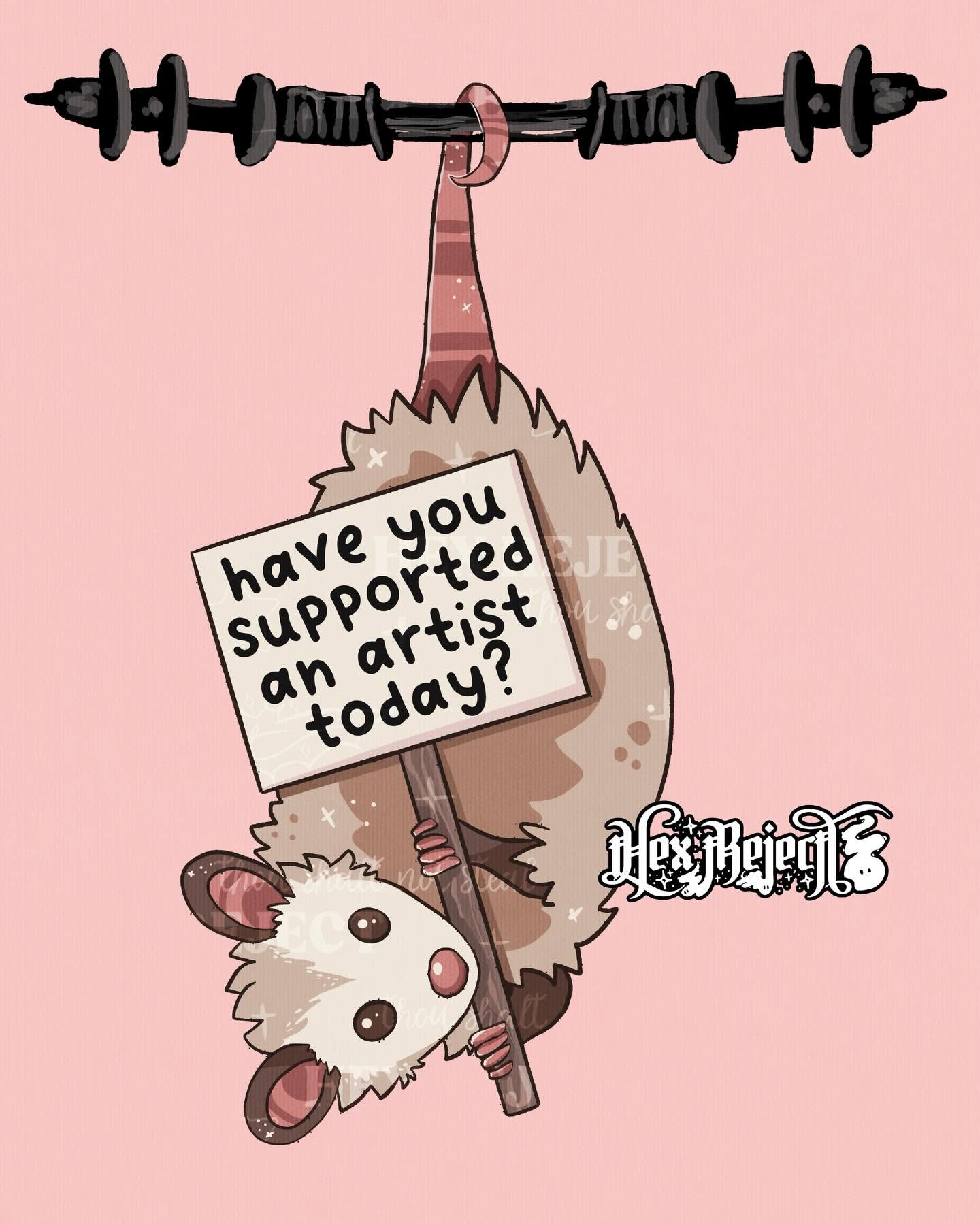 Anti-AI Opossum - Sub/PNG File Bundle Pack