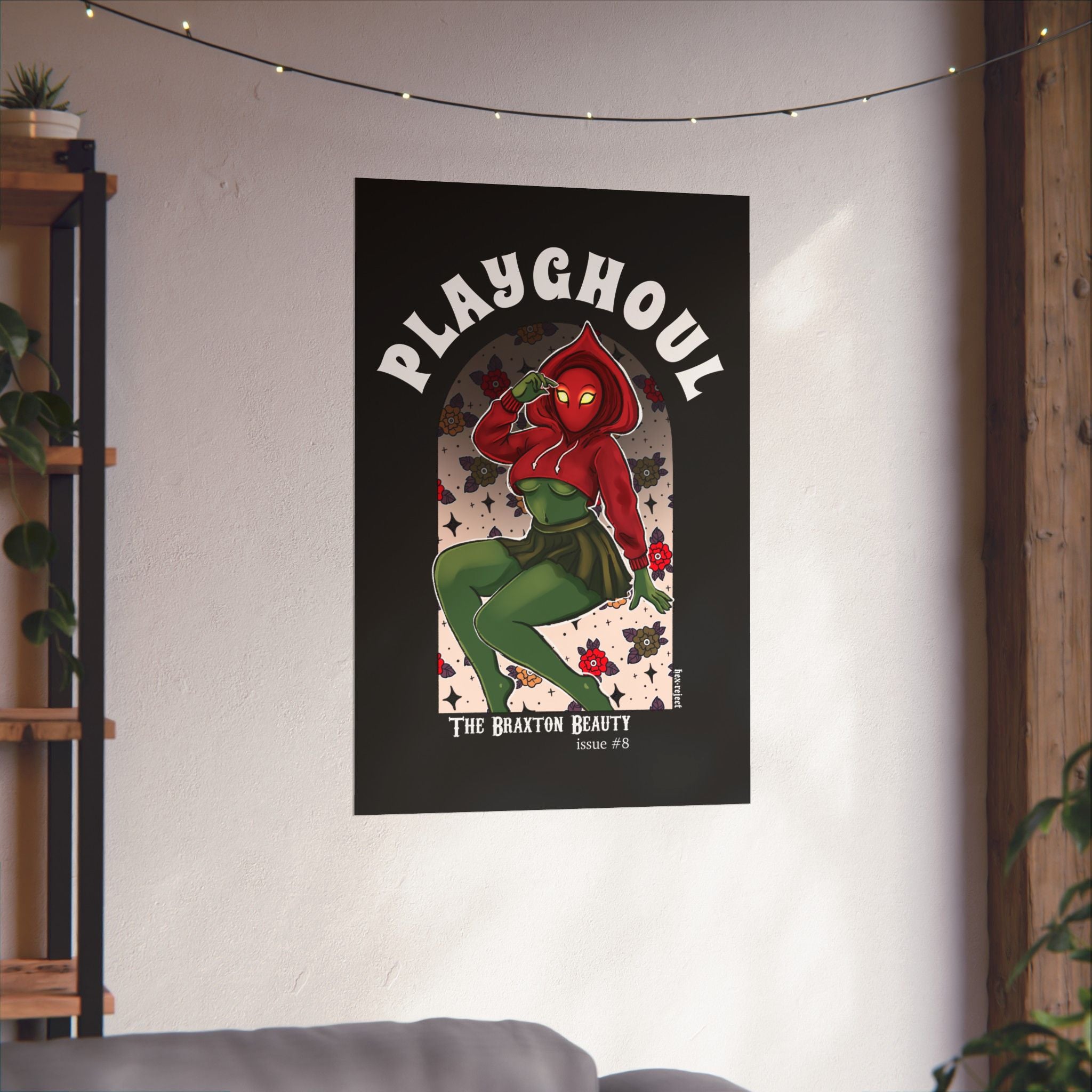 Flatwoods Monster PLAYGHOUL vertical matte poster