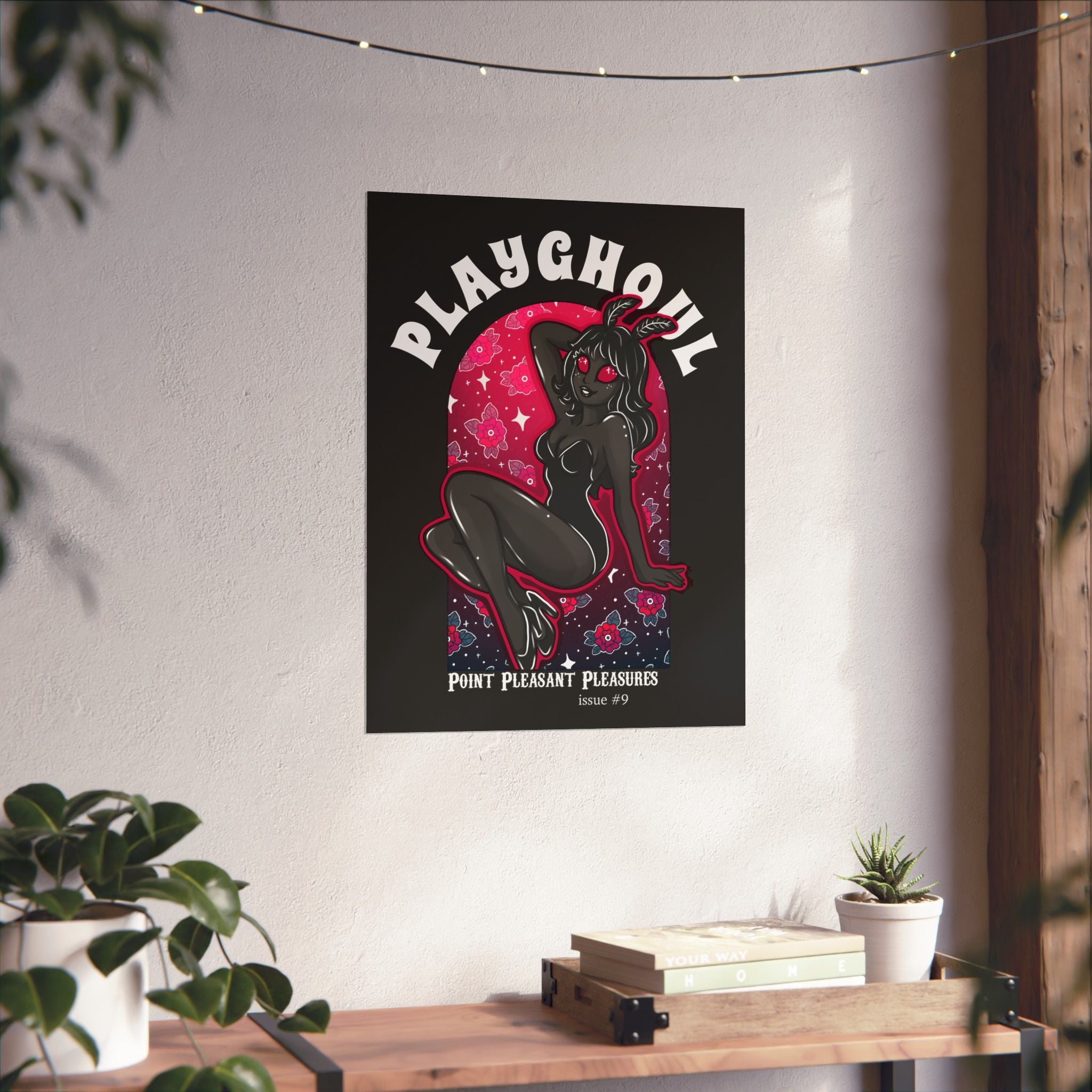 Mothwoman PLAYGHOUL vertical matte poster