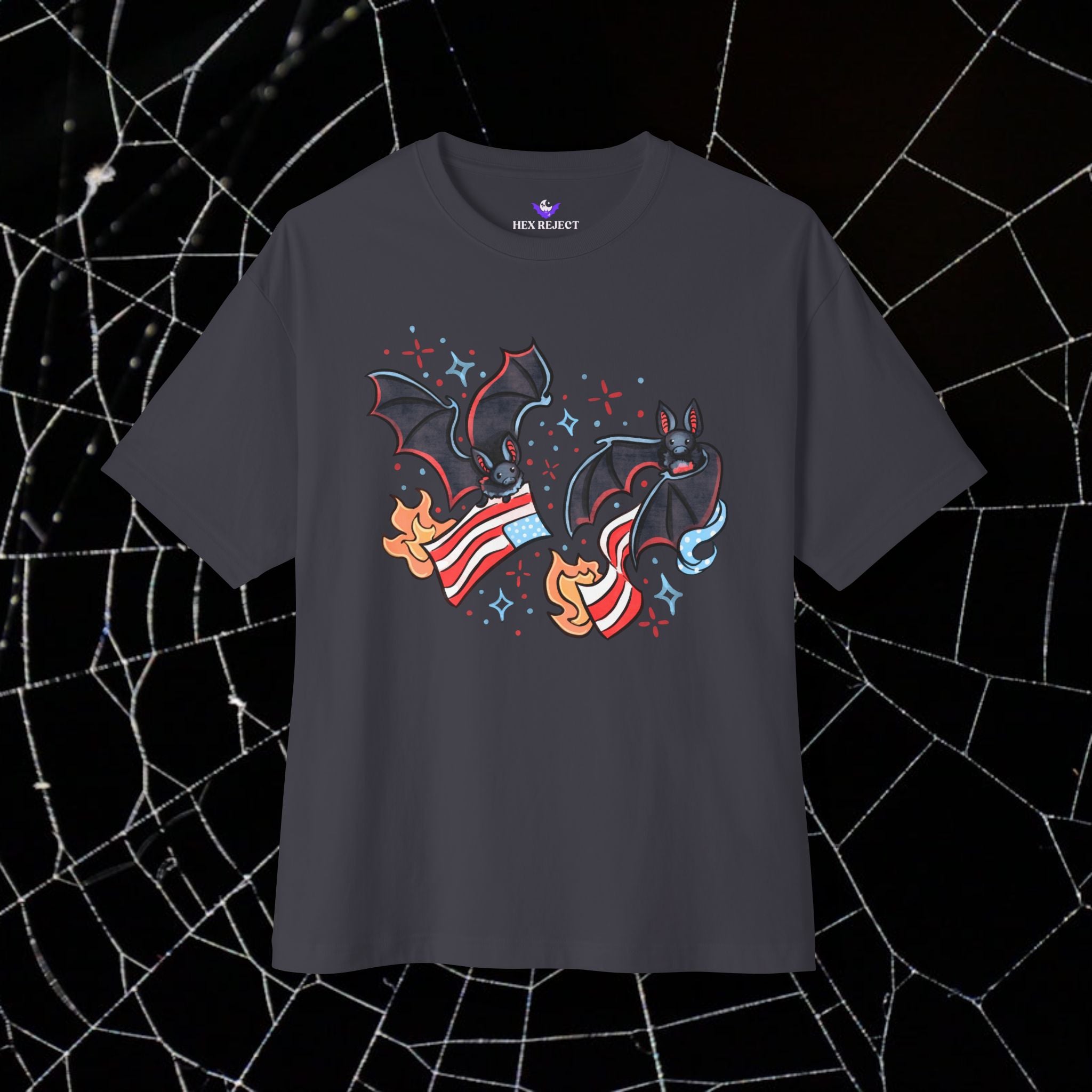 Batty & Burning - Unisex Relaxed Boxy Tee