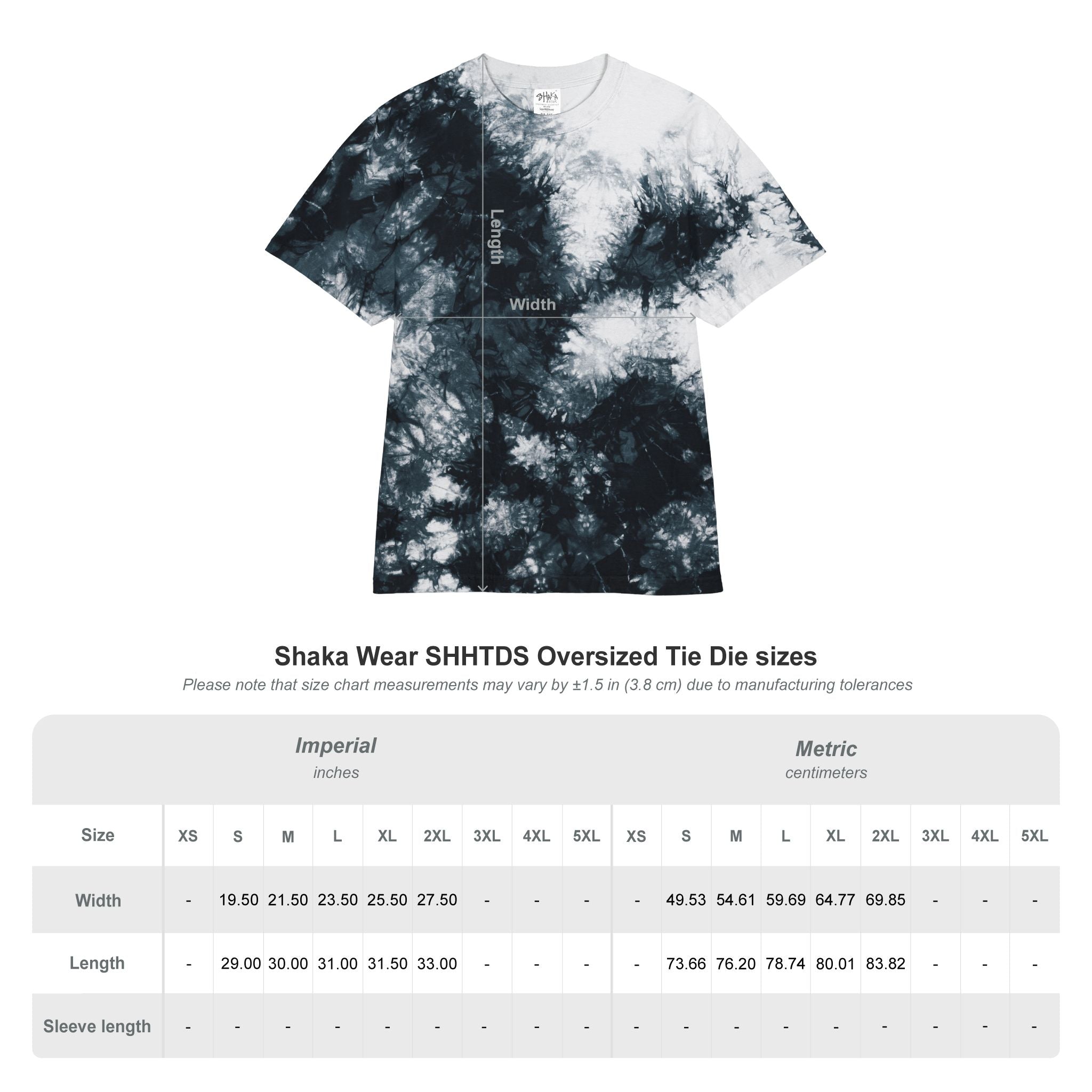 Ughmerica Oversized Tie-Dye T-Shirt — Embroidered anti-fourth of July, FDT Black & White Grunge