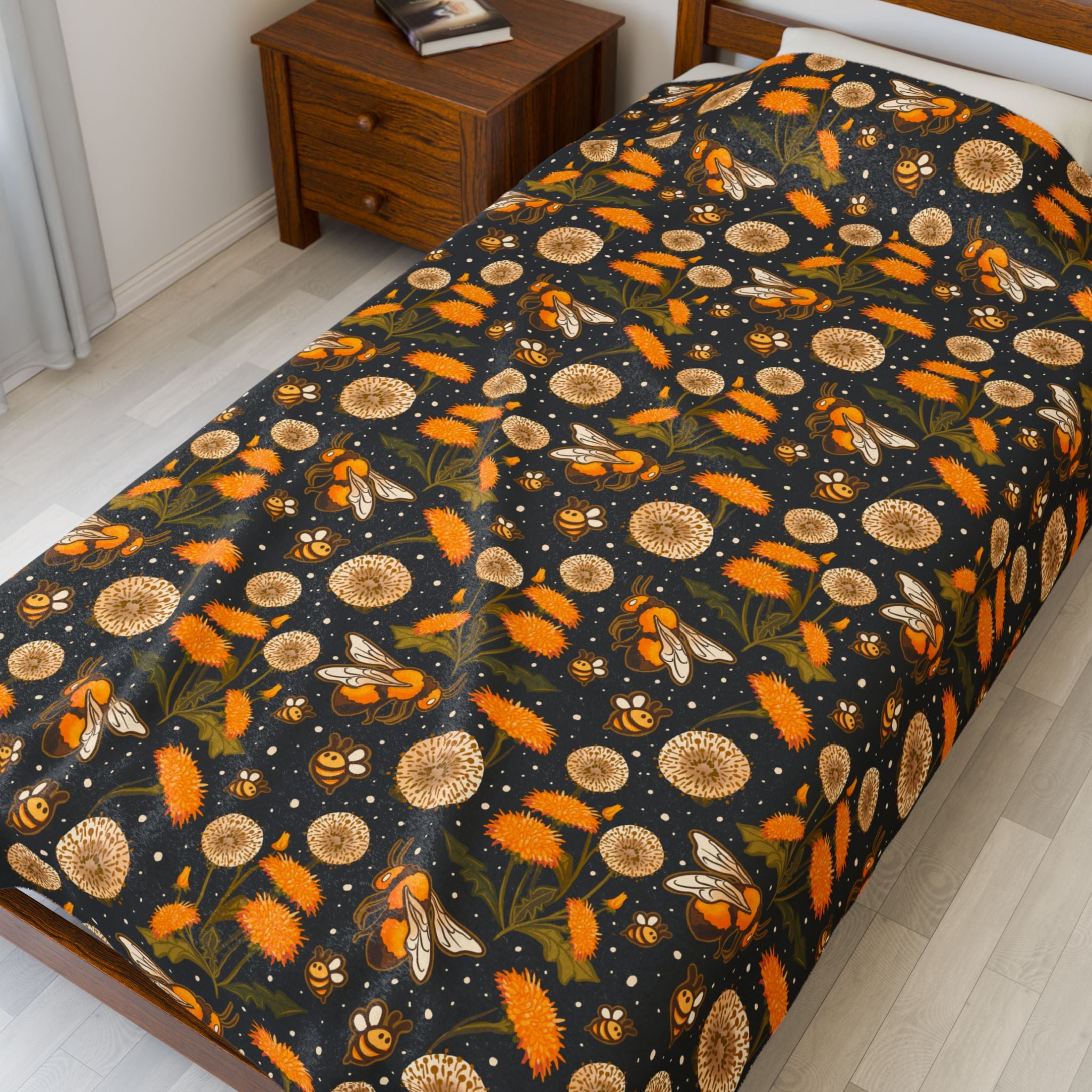 Beewitched - Cozy Velveteen Plush Blanket