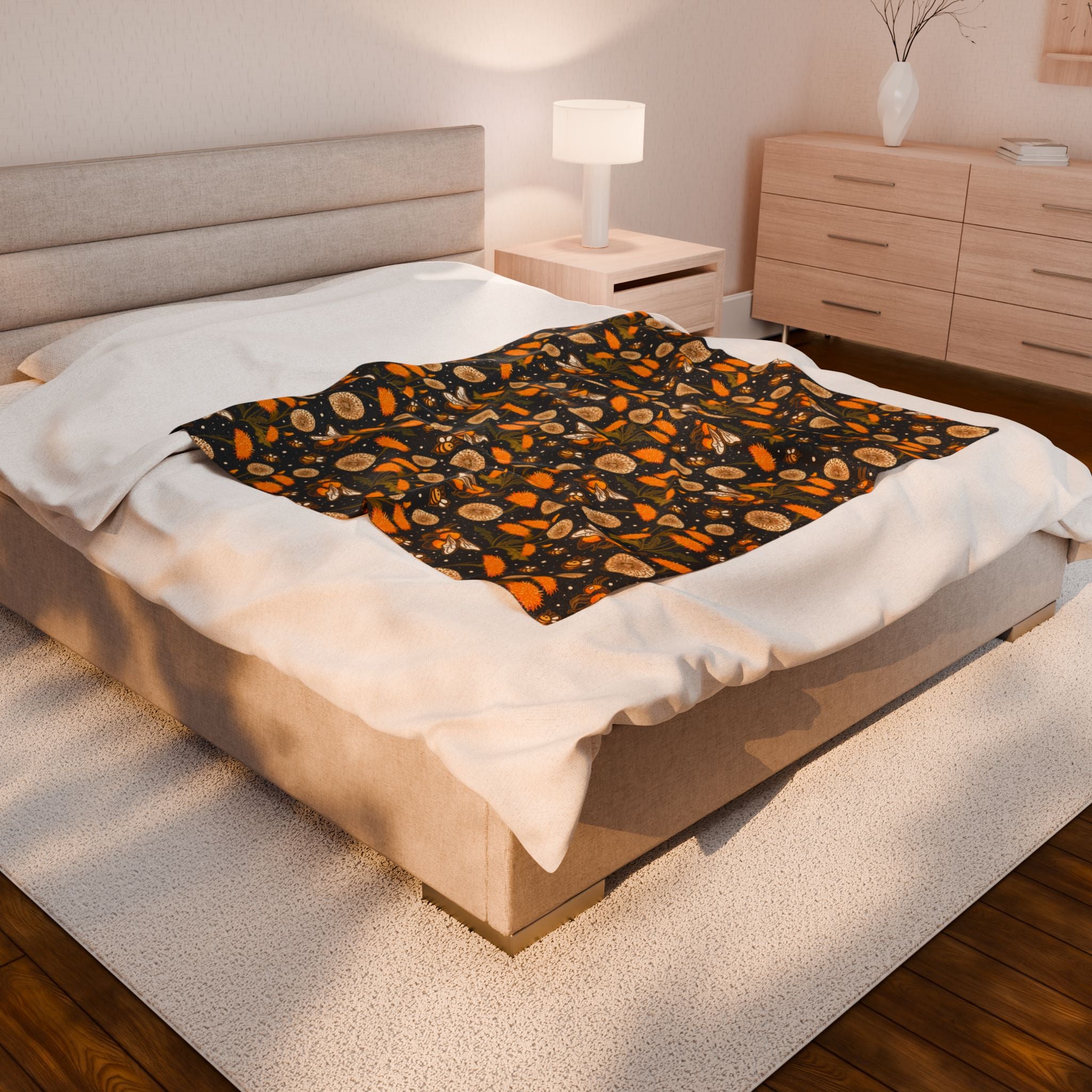 Beewitched - Cozy Velveteen Plush Blanket