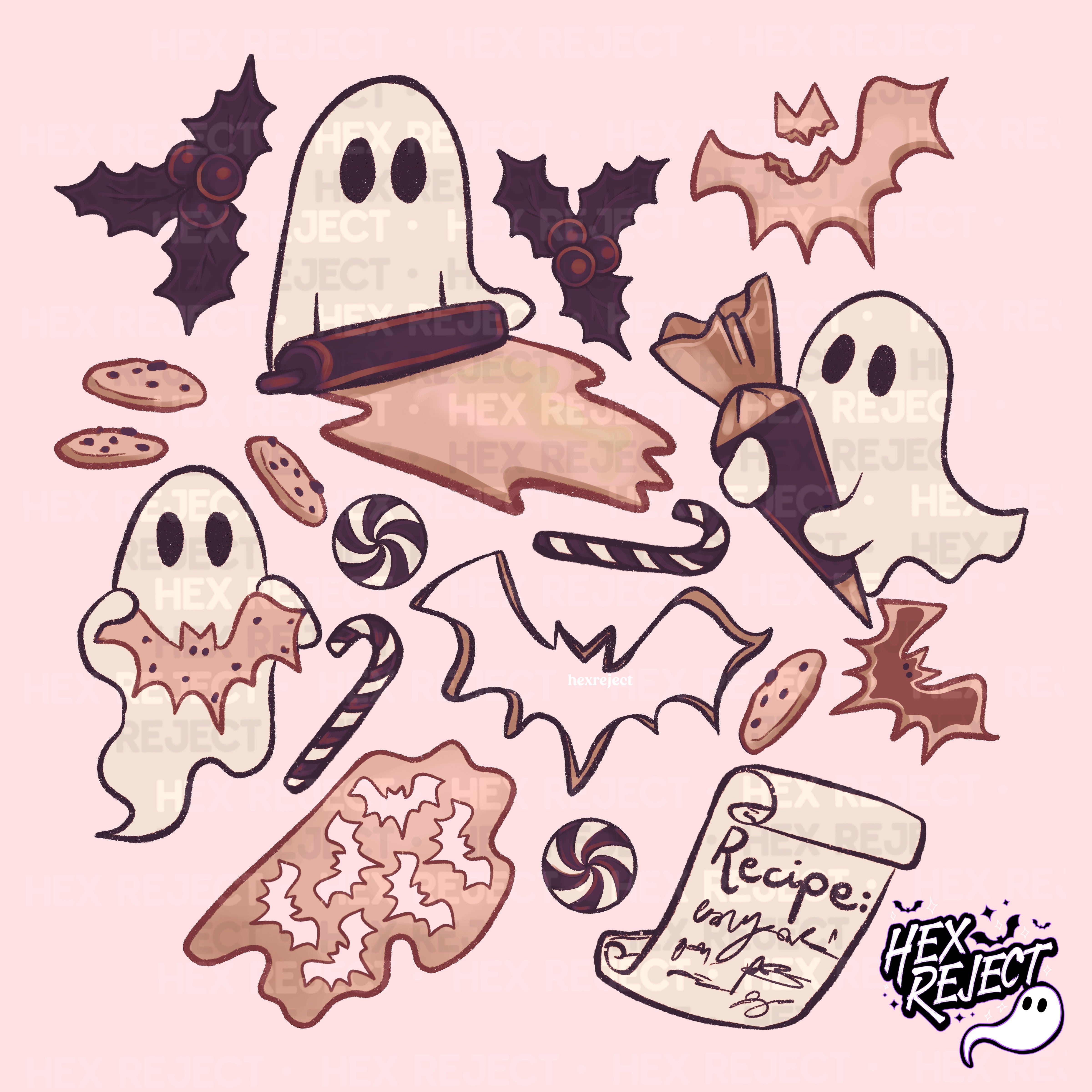 Baking Hexmas Spooky Ghosts - Sub File