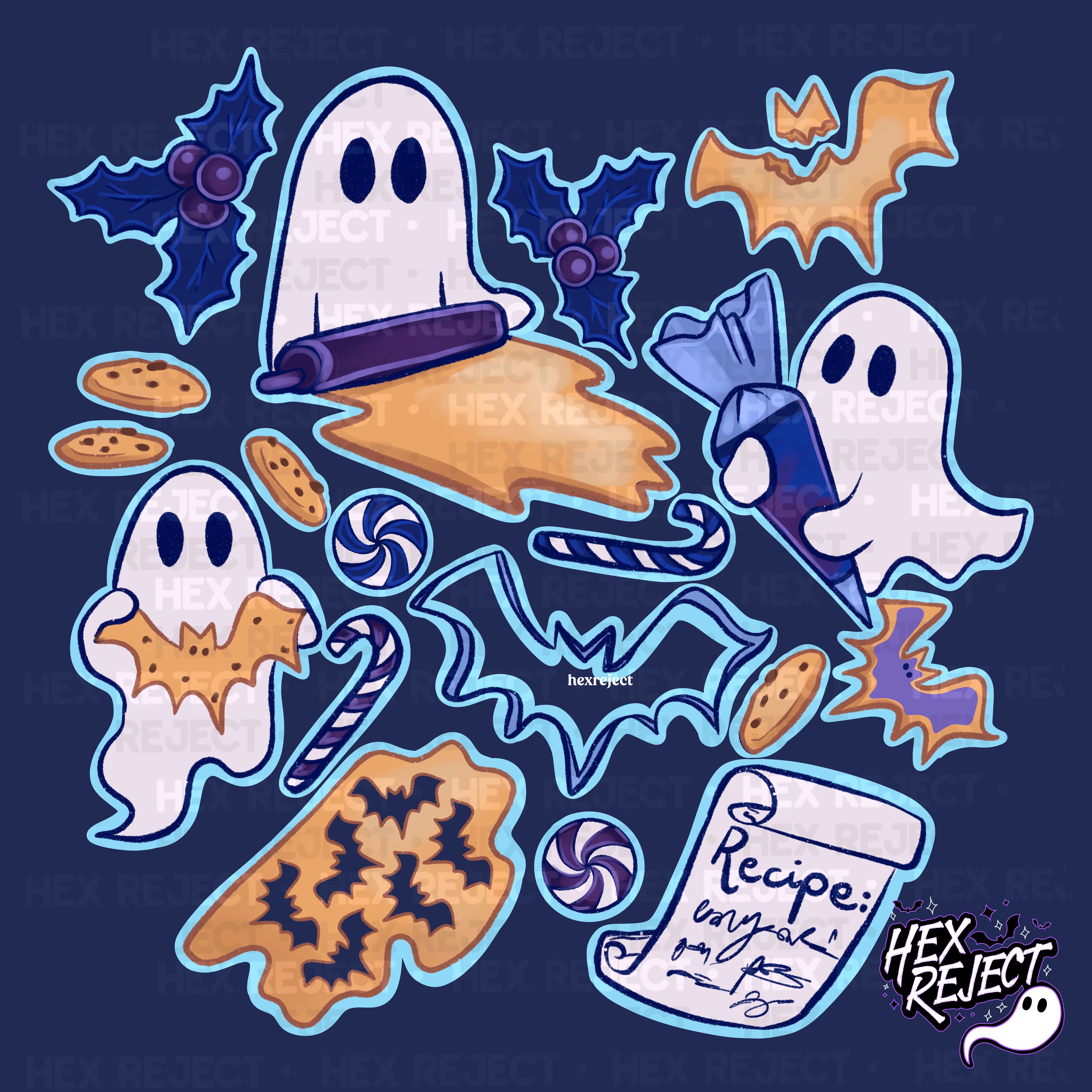 Baking Hexmas Spooky Ghosts - Sub File